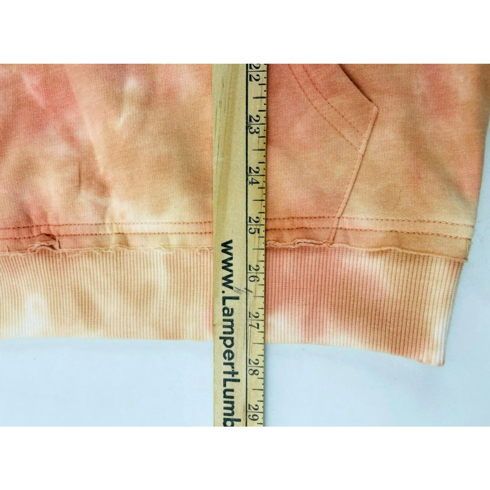 Nordstrom BP Sweatshirt Women's XS Tie Dye Orange Pink Oversized NWT Pullover Crew Neck Cotton Polyester Modern Size XS / US 0-2 / IT 36-38 - 4 Thumbnail