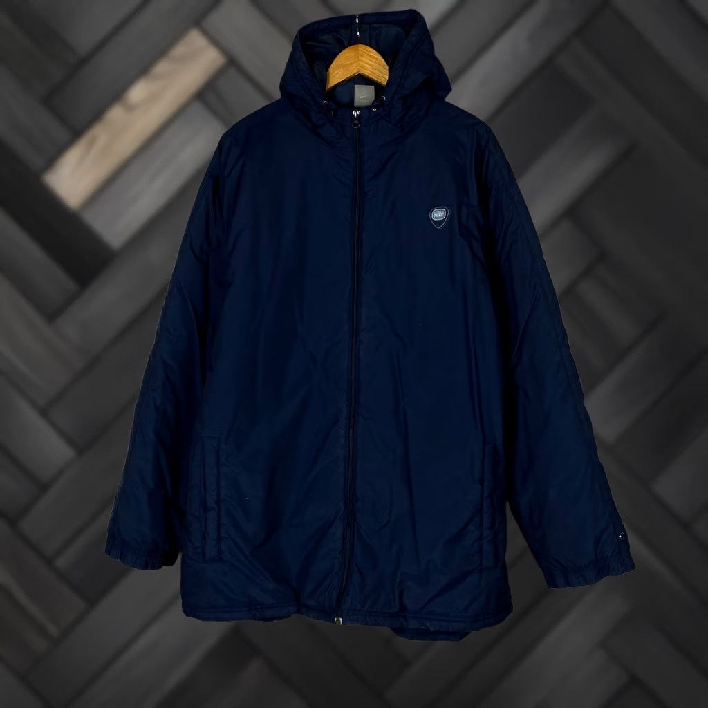 Nike VINTAGE Nike Jacket Windbreaker Men Blue Polyester XL Size US XL / EU 56 / 4 - 1 Thumbnail