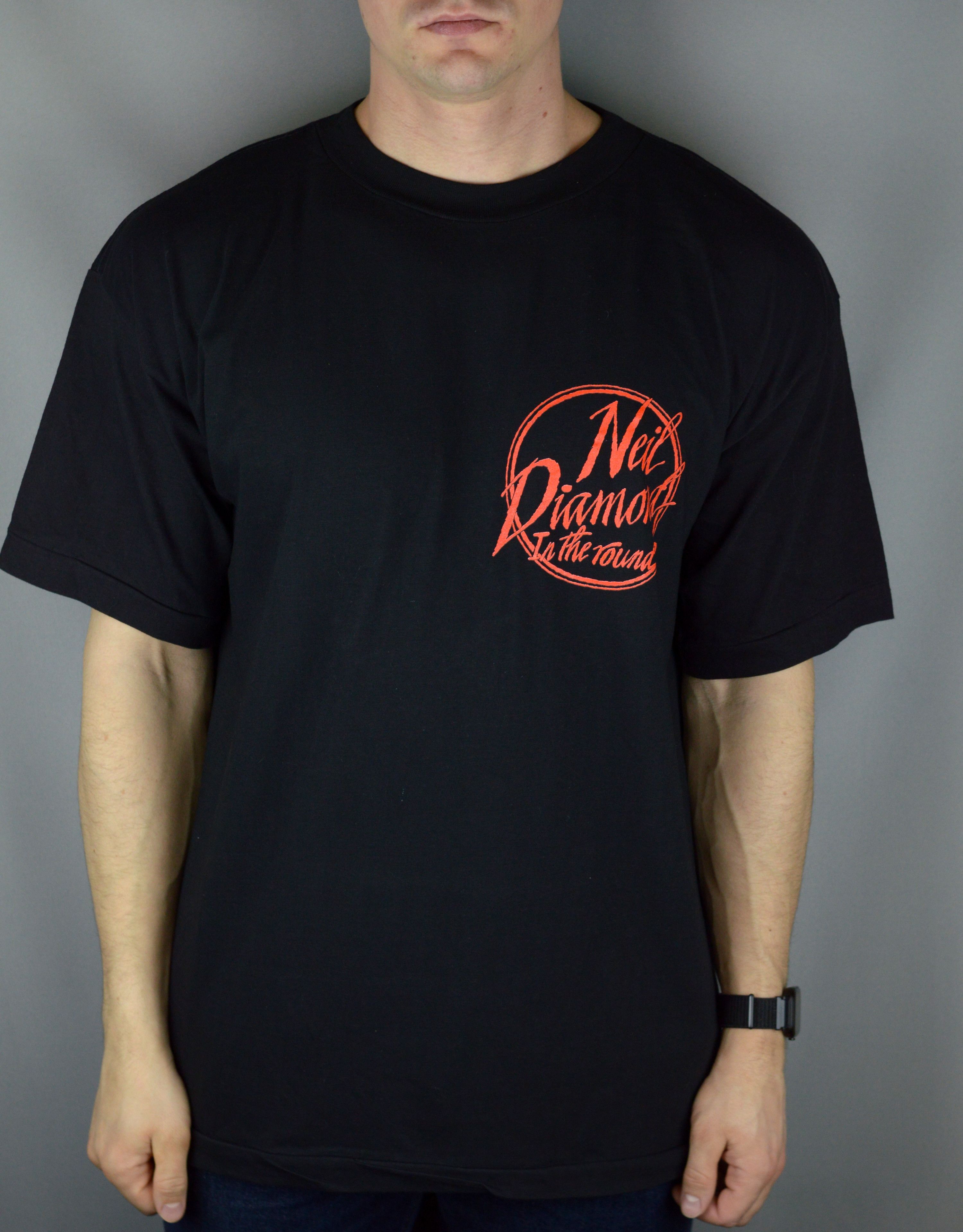 Band Tees × Vintage Vintage Neil Diamond In The Round 1992 t shirt Size US XL / EU 56 / 4 - 1 Thumbnail