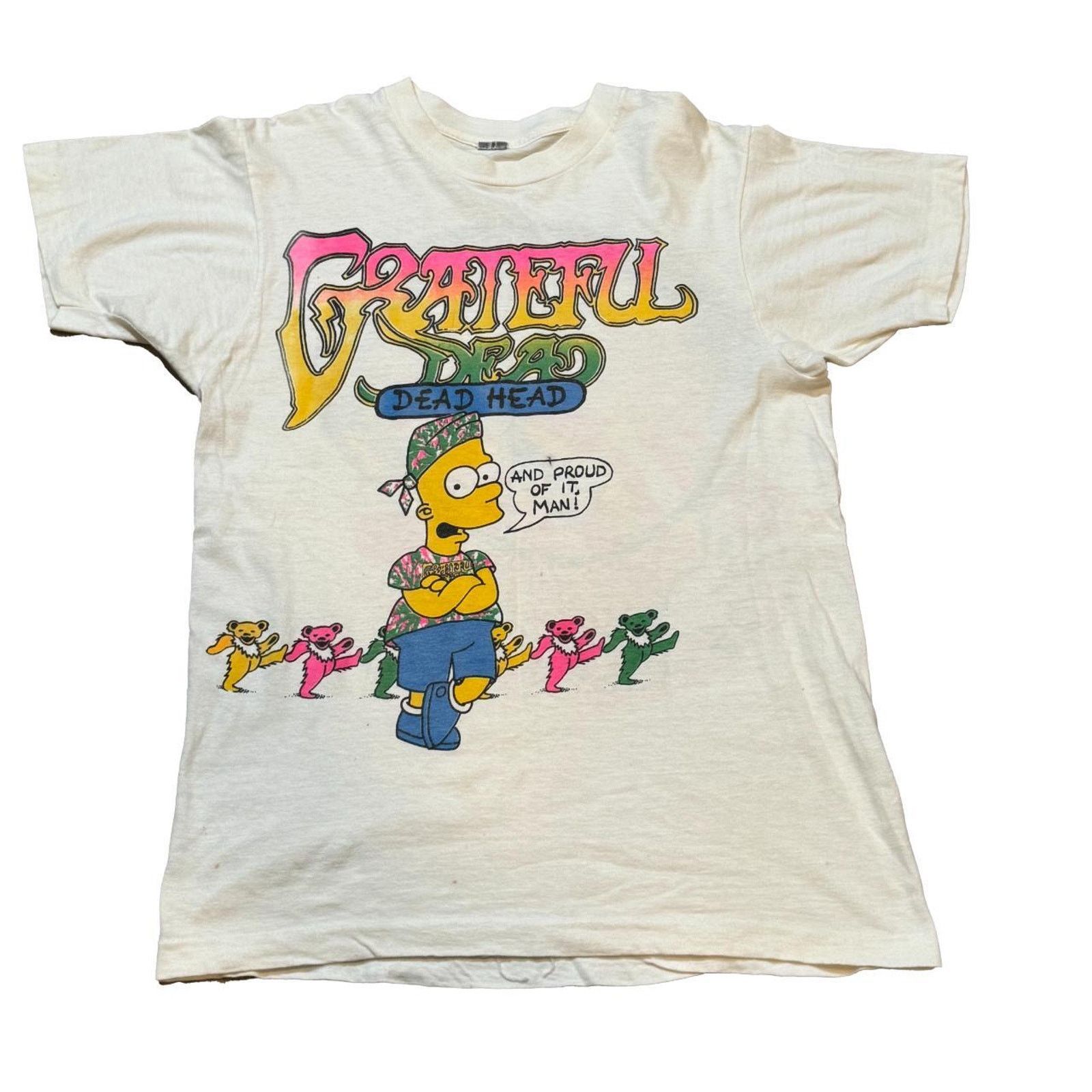 Other Vintage 1990 Bart Simpson Grateful Dead lot shirt Size US M / EU 48-50 / 2 - 1 Thumbnail