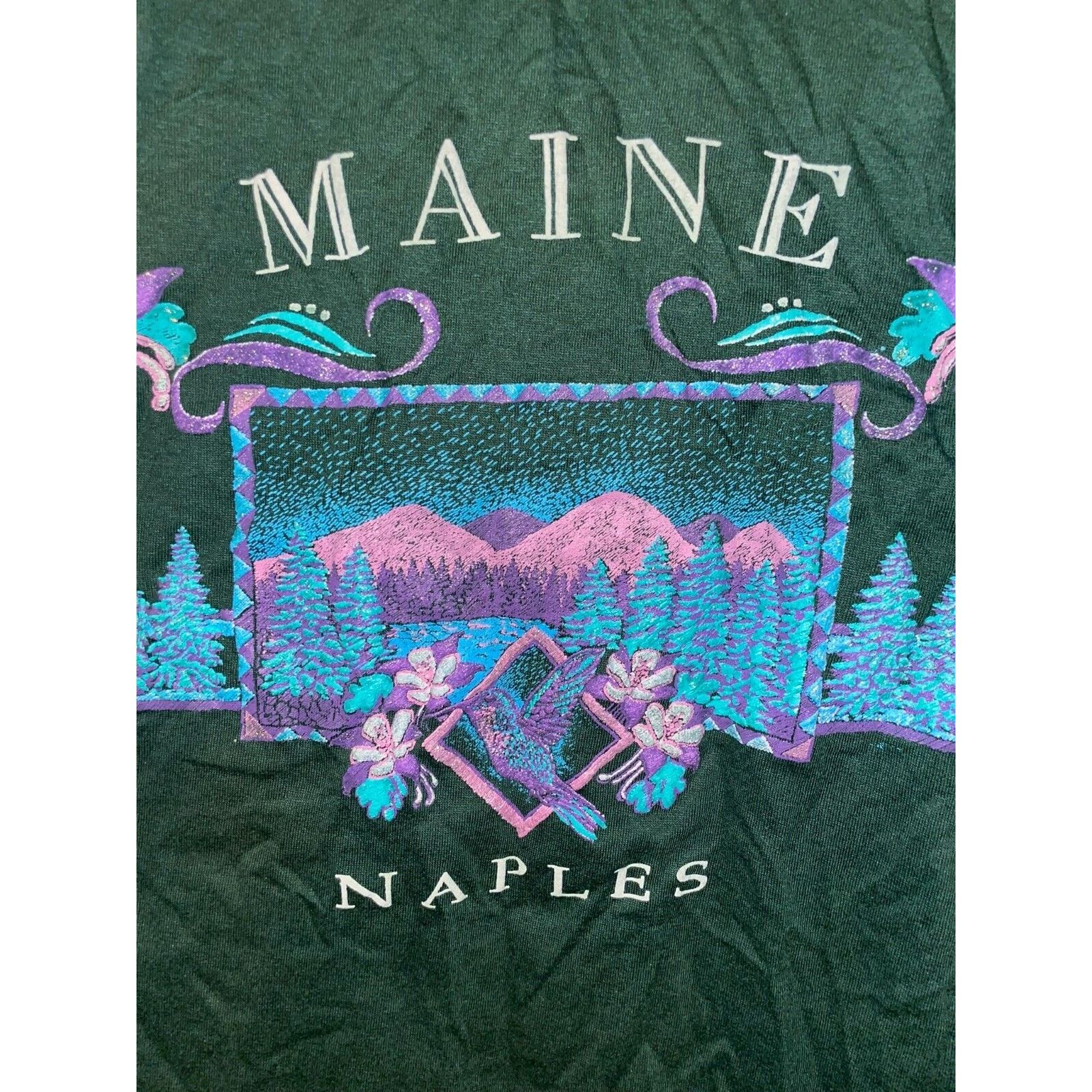 Jerzees Vintage Test Print Shirt Mount Rushmore Maine Naples Tee 90s Size US L / EU 52-54 / 3 - 10 Thumbnail