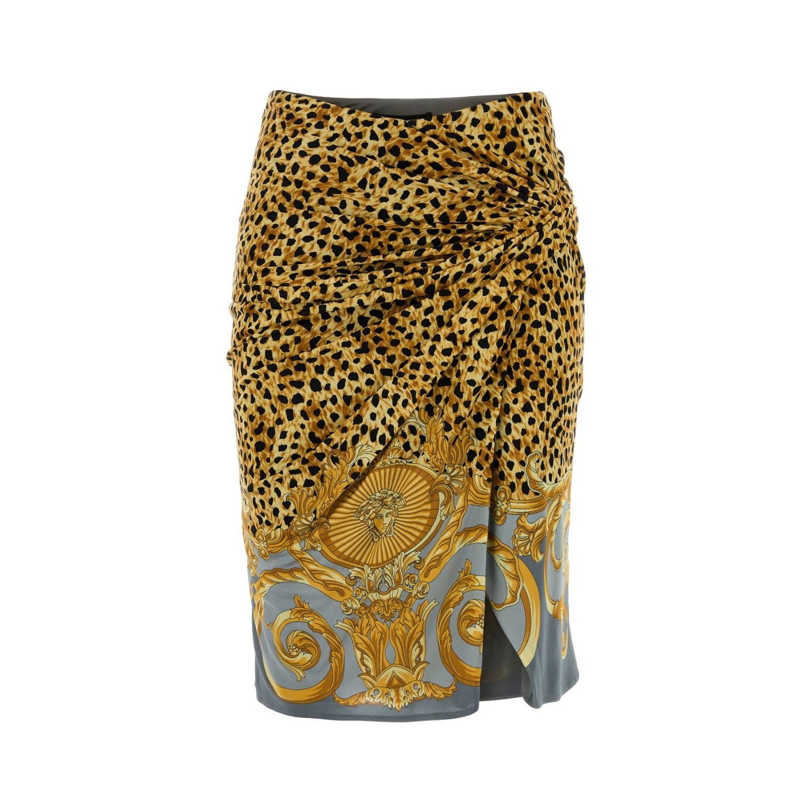 Versace VERSACE Multicolor Printed Jersey Skirt New & Authentic (Wom Size 27" / US 4 / IT 40 - 1 Thumbnail