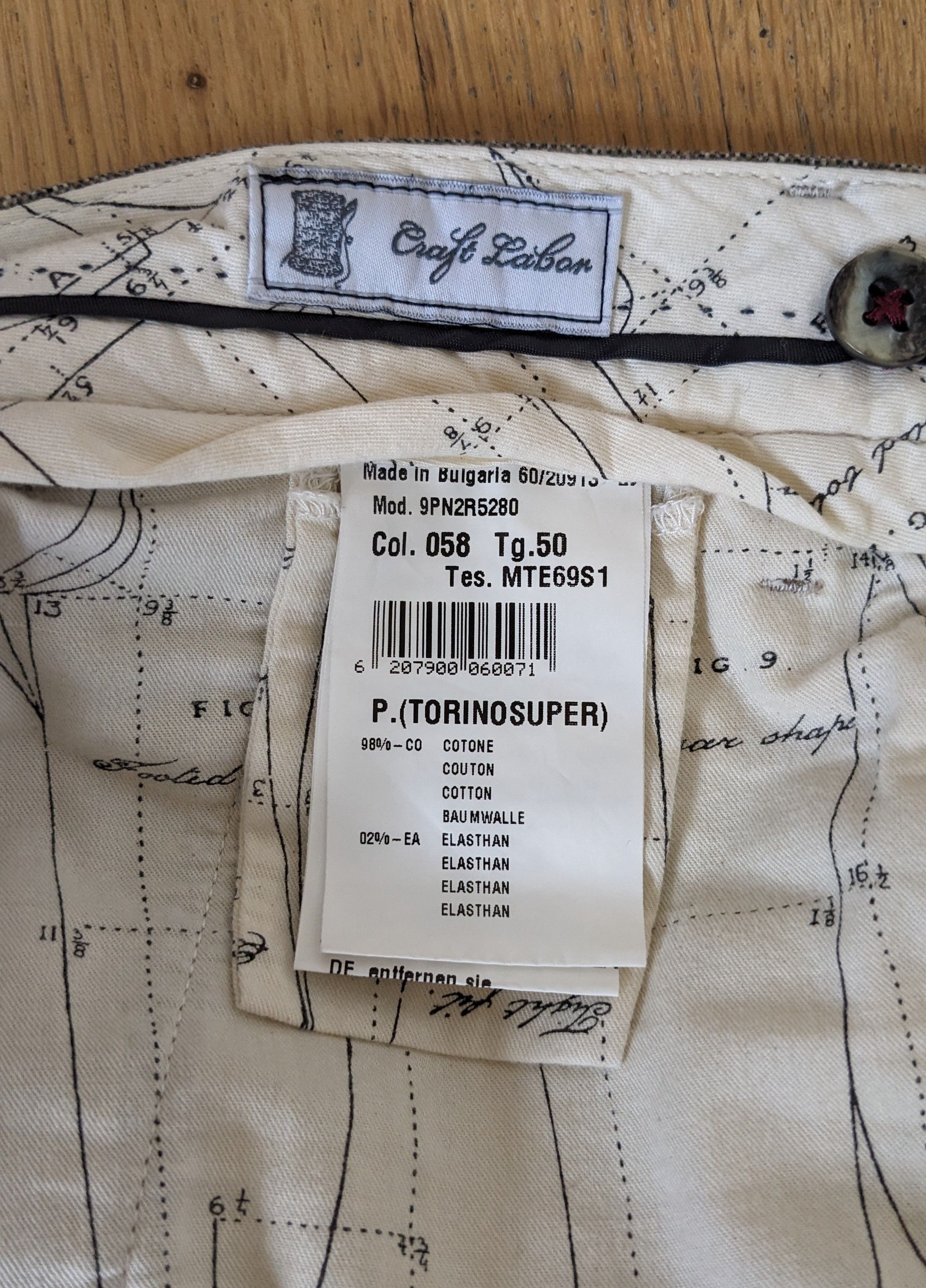 Mason's Torino Super, Soft Cotton Trousers Size US 32 / EU 48 - 2 Thumbnail
