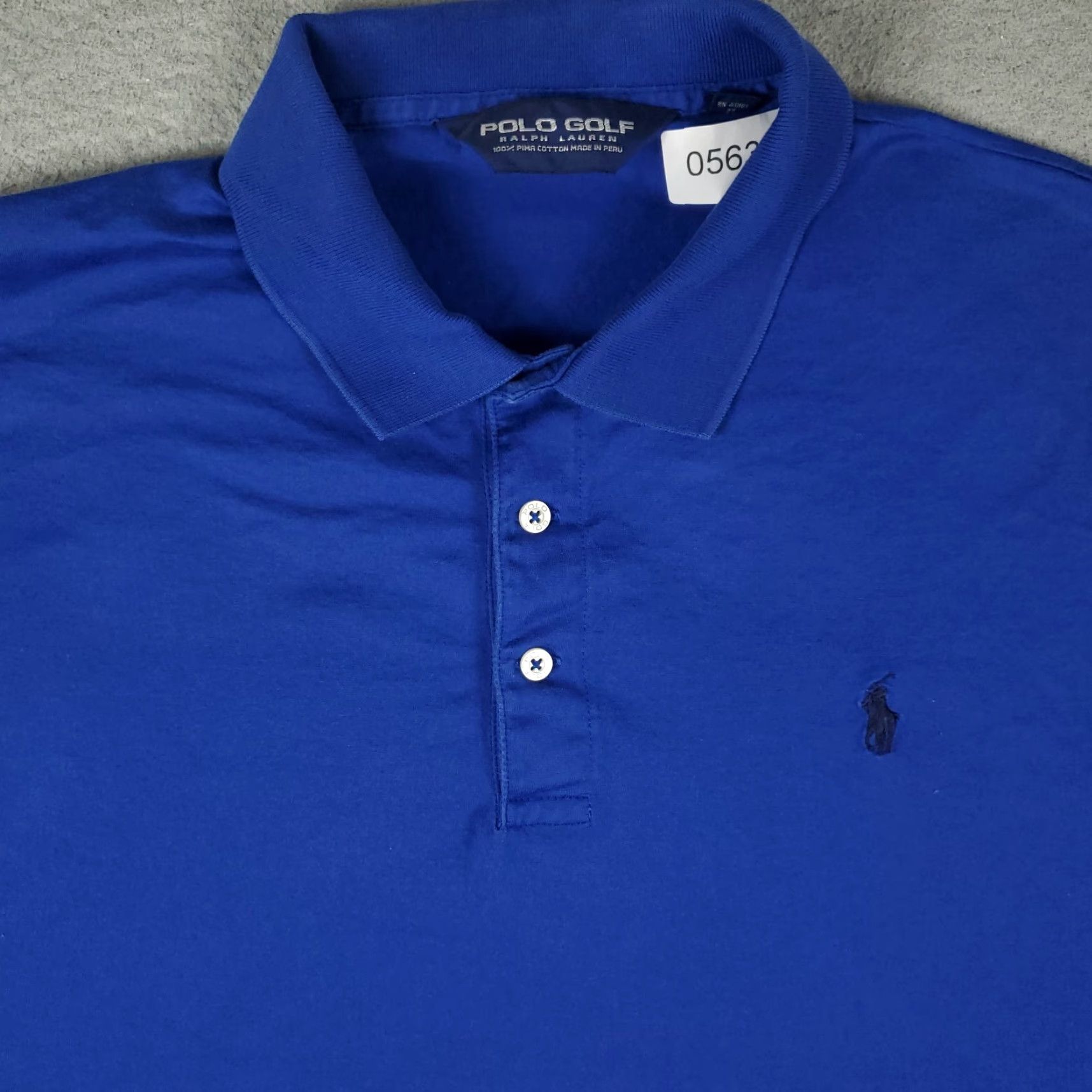 Ralph Lauren Ralph Lauren Polo Shirt Mens Large Blue Coral Ridge Pony Cotton Short Sleeve Button Collar Casual Size US L / EU 52-54 / 3 - 2 Thumbnail