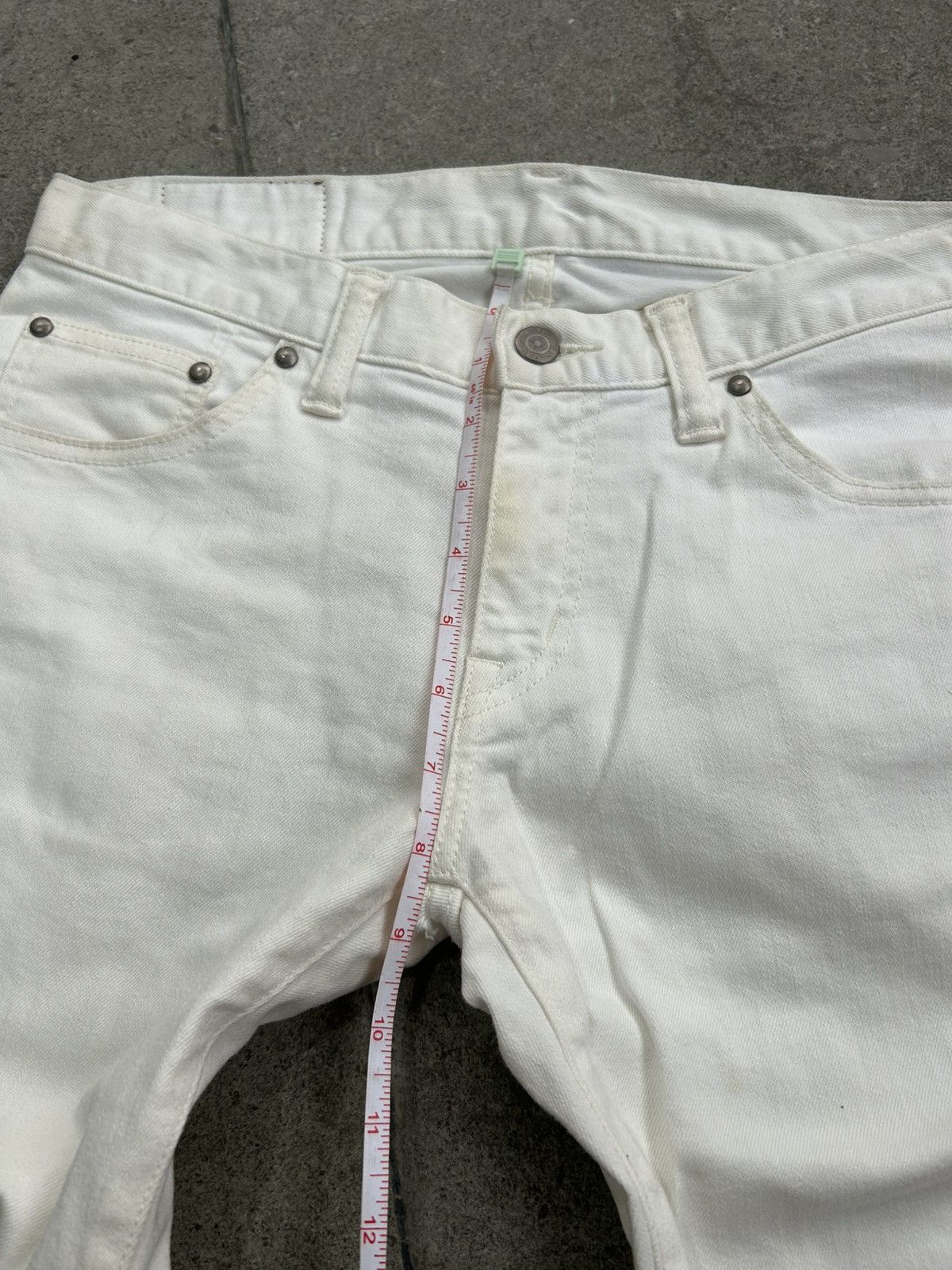 Tornado Mart Tornado Mart Zero Bootcut White Jeans Size US 31 - 14 Thumbnail