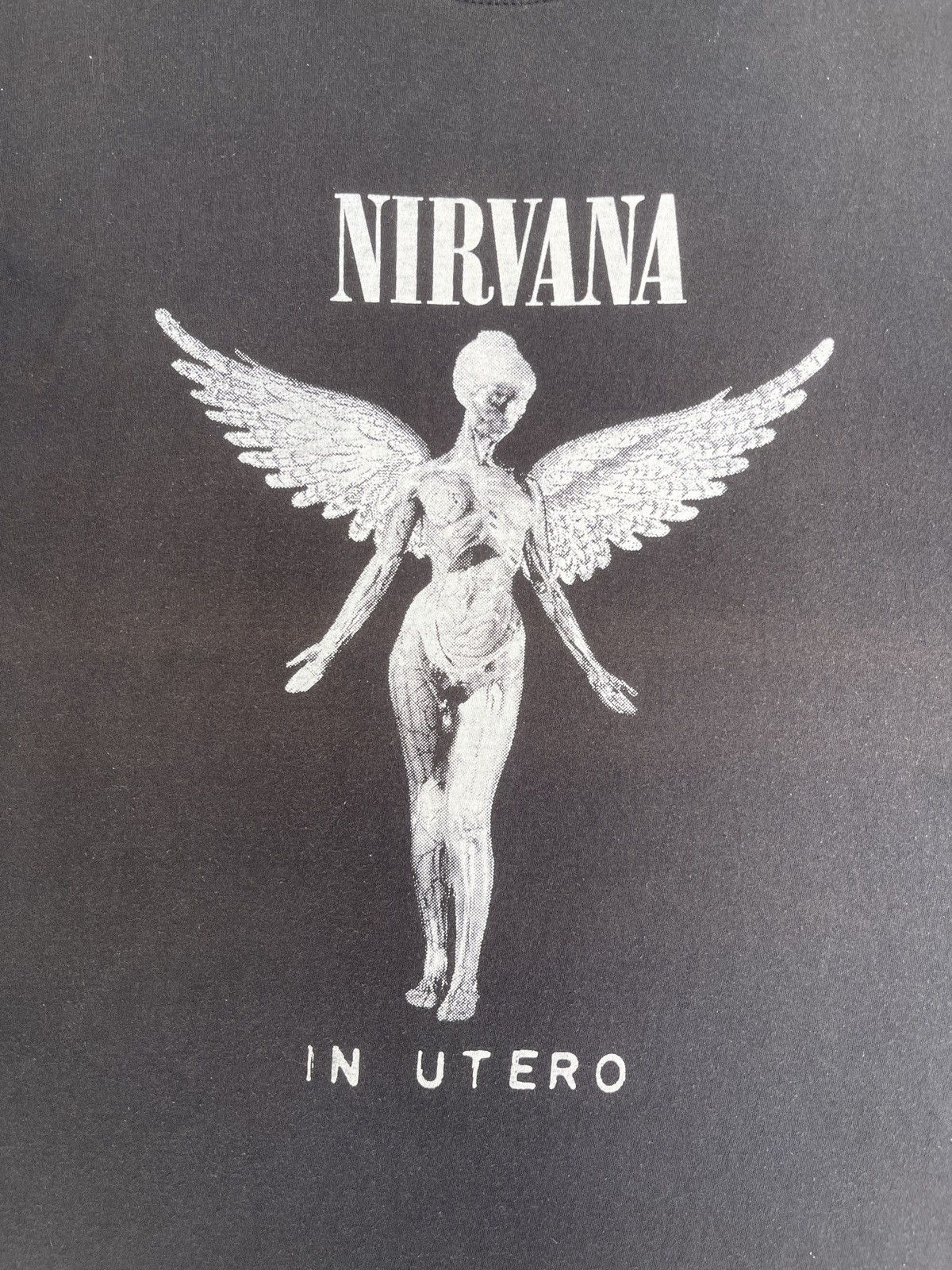 Nirvana Last Drop🔥Rare🔥Vintage NIRVANA In Utero Faded T-Shirt Size US L / EU 52-54 / 3 - 7 Thumbnail