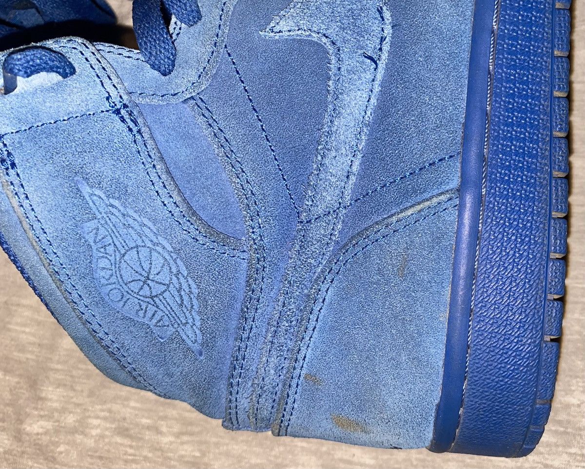 Nike Jordan 1 Retro High Blue Suede Size US 9.5 / EU 42-43 - 8 Thumbnail