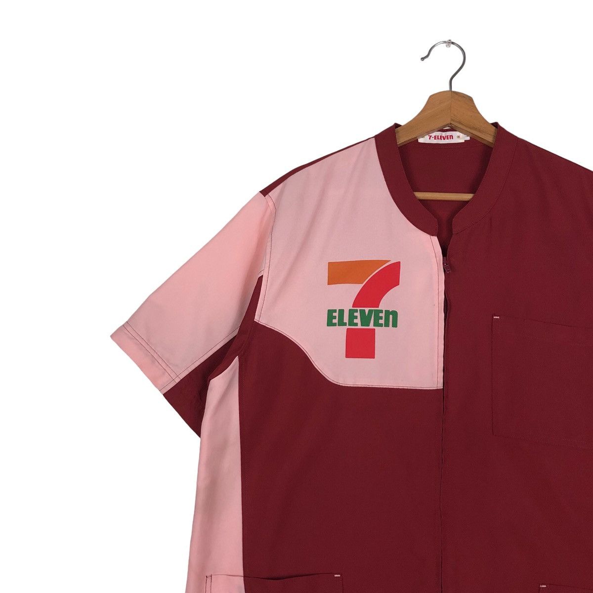 Japanese Brand 🔥Vintage Work Jacket 7-Eleven Big Logo Spell Out Size US L / EU 52-54 / 3 - 7 Thumbnail