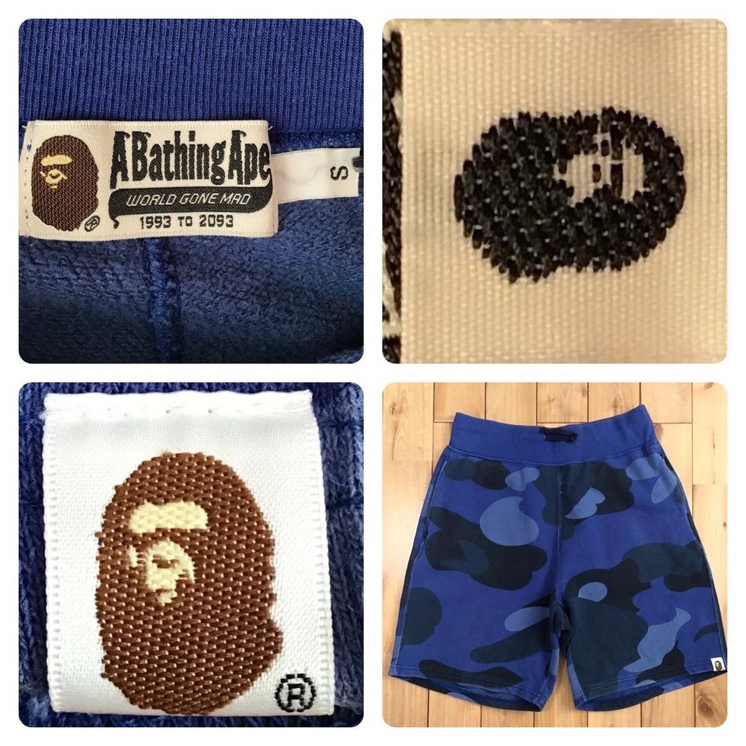 Bape BAPE Giant Blue Camo Sweat Shorts a bathing ape ★size S Size US 30 / EU 46 - 6 Thumbnail