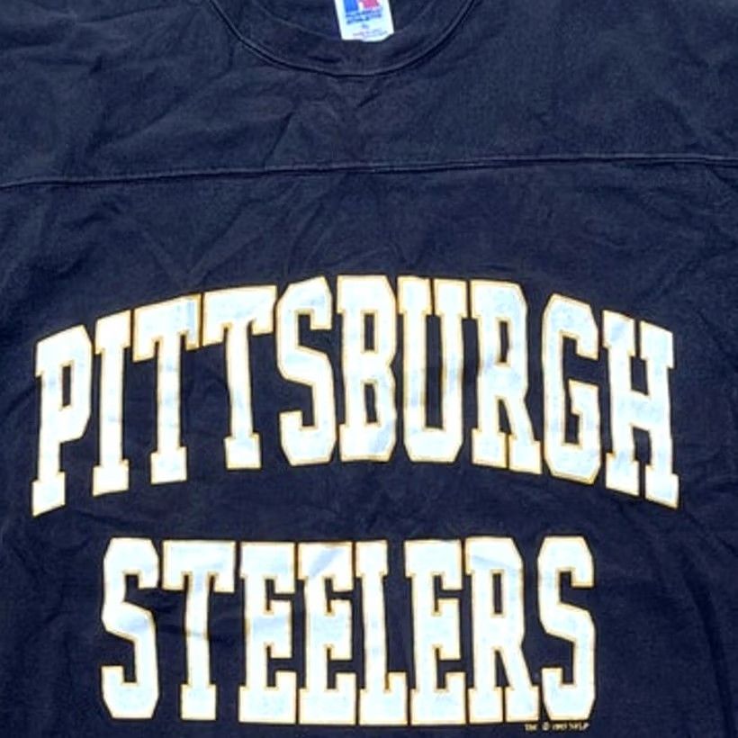 NFL VINTAGE Russell NFL Pittsburgh Steelers 1993 Barry Foster #29 Shirt Black Adult XL Mens Size US XL / EU 56 / 4 - 3 Thumbnail