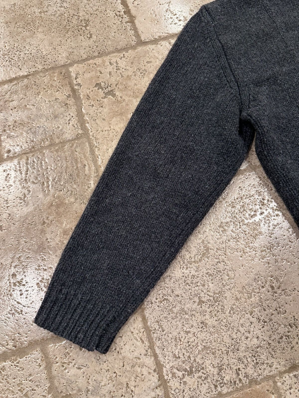 Prada Prada x Raf Simmons Chunky Grey Turtle Neck Knit Sweater Size US M / EU 48-50 / 2 - 11 Thumbnail