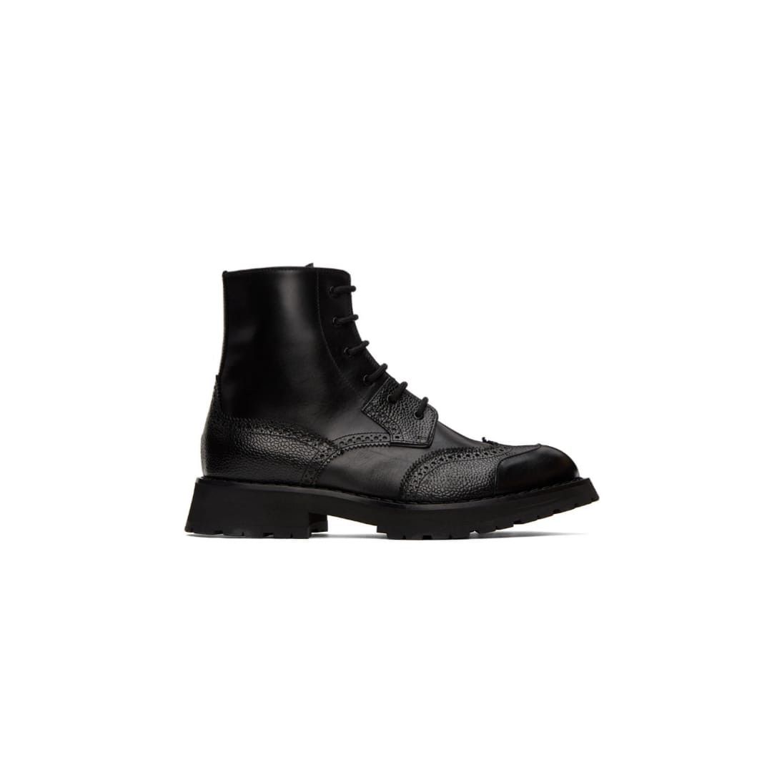 Alexander McQueen o1y1024 Ankle Boots in Black Size US 8 / EU 41 - 1 Thumbnail