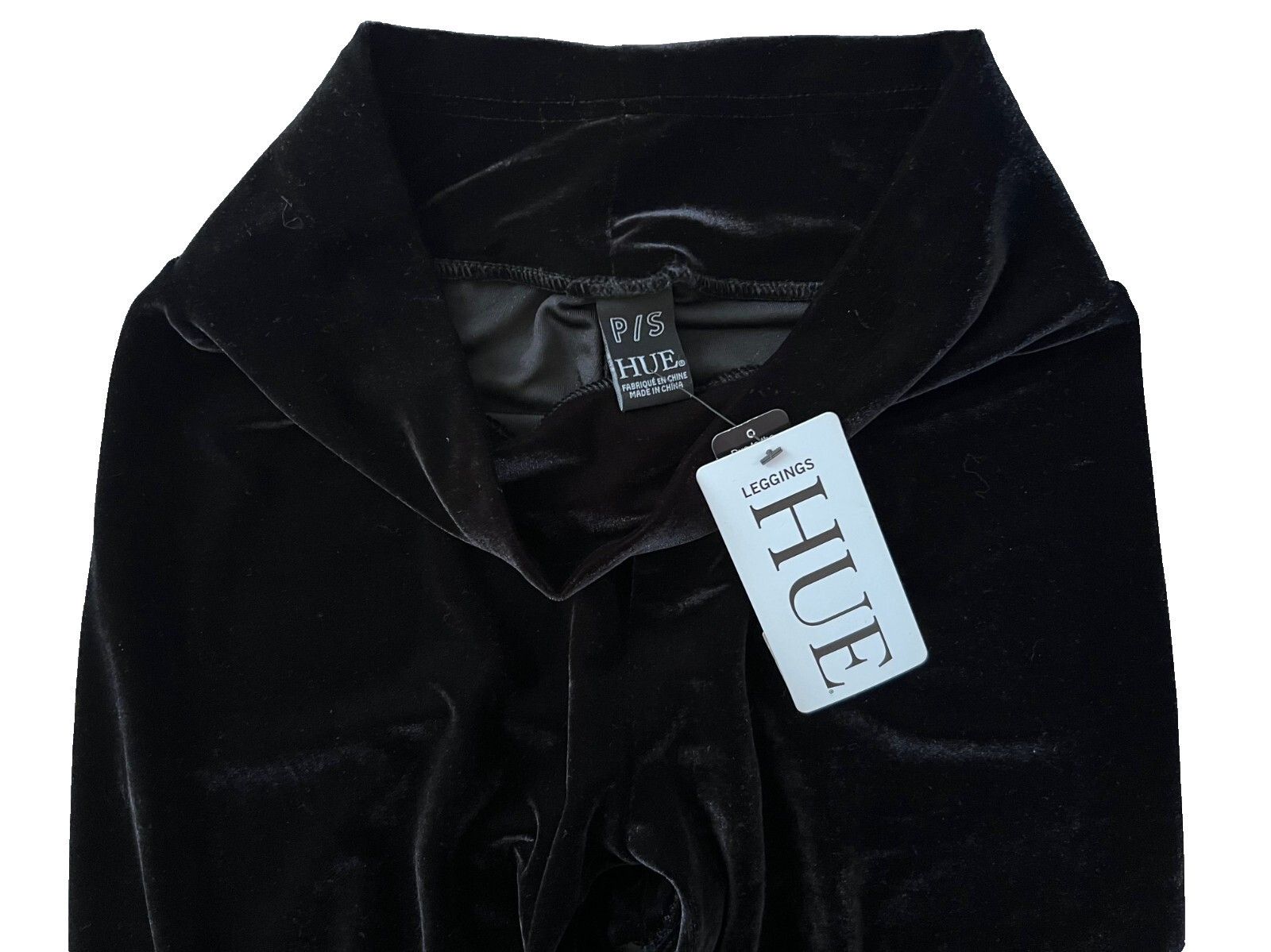 Other HUE U23362 Velvet Velour High Rise Leggings Black ( S ) Size 28" / US 6 / IT 42 - 5 Thumbnail
