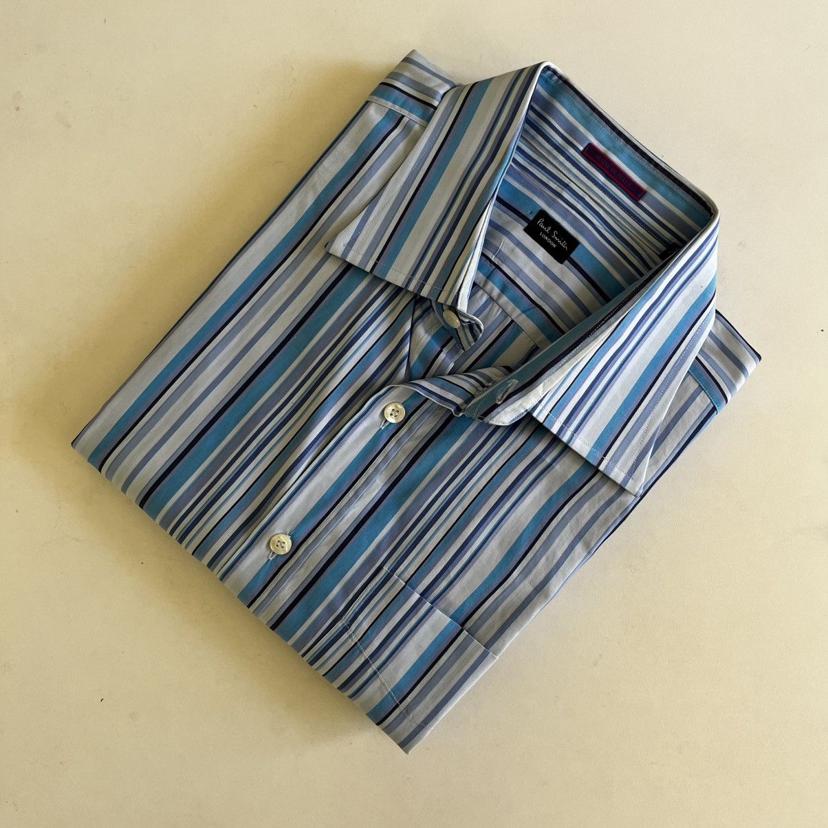 Paul Smith Paul Smith London Stripped French Cuff Button Up 17.5/44 Size US L / EU 52-54 / 3 - 10 Thumbnail