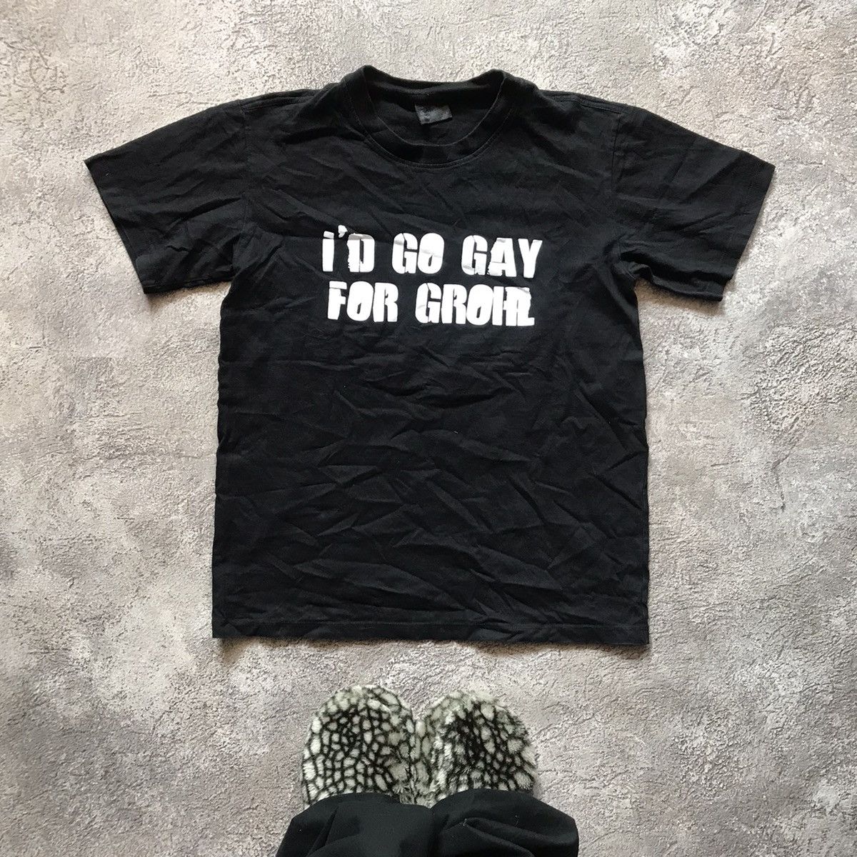 Vintage Vintage Y2K Graphic Tee I'd Go Gay For Grohl Slogan Skate M Size US M / EU 48-50 / 2 - 1 Thumbnail
