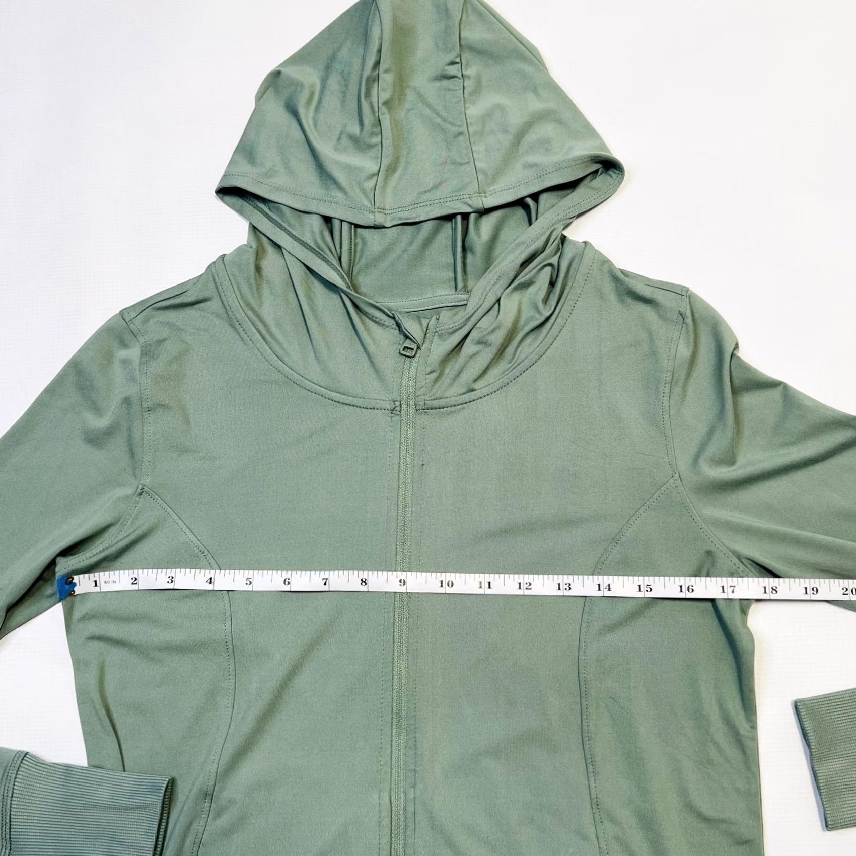 Vintage 7Diamonds Core Jacket Womens Small Green Full Zip Hoodie Stretch Thumb Holes Jacket Size S / US 4 / IT 40 - 7 Thumbnail