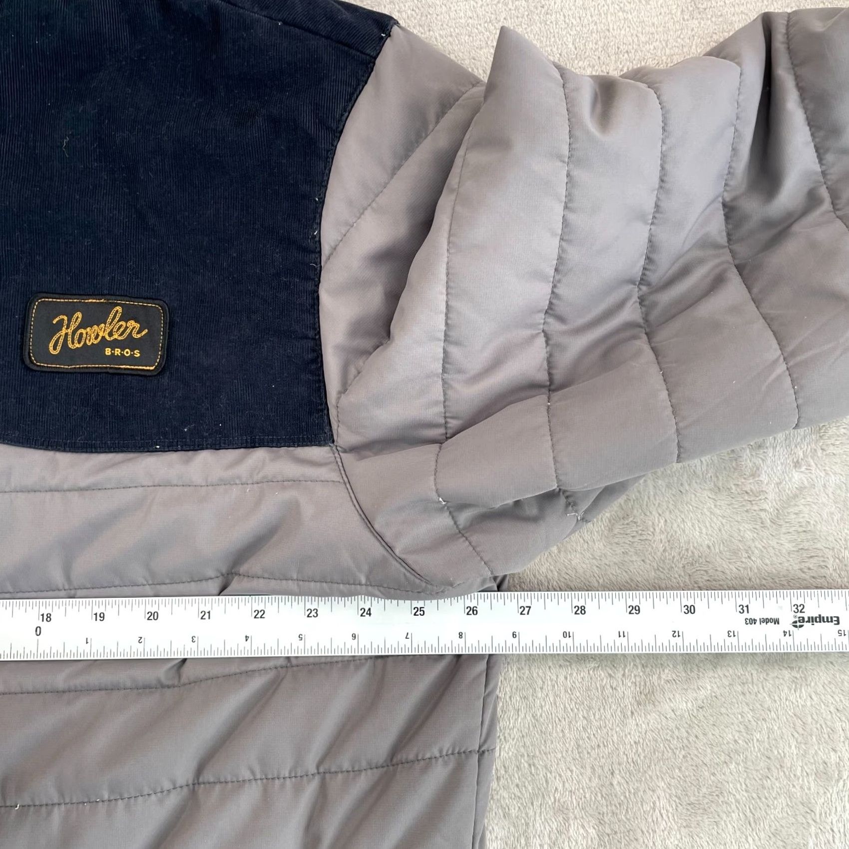 Howler Brothers Howler Brothers Merlin Puffer Jacket Men 2XL Grey Primaloft Insulated Logo Jacket Size US XXL / EU 58 / 5 - 6 Thumbnail