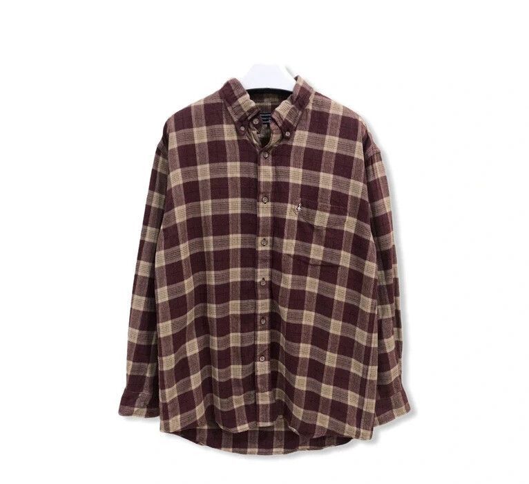 image of Vintage Hush Puppies Flannel Shirt, Men's (Size Large)