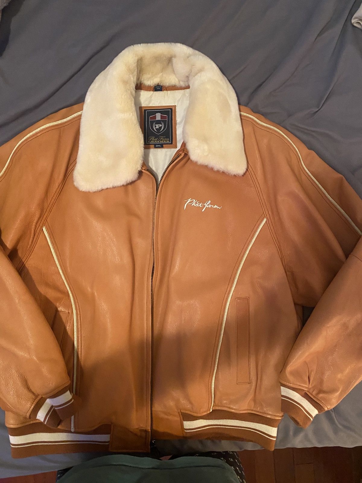 Phat Farm Vintage fine leather jacket Size US XXL / EU 58 / 5 - 1 Thumbnail