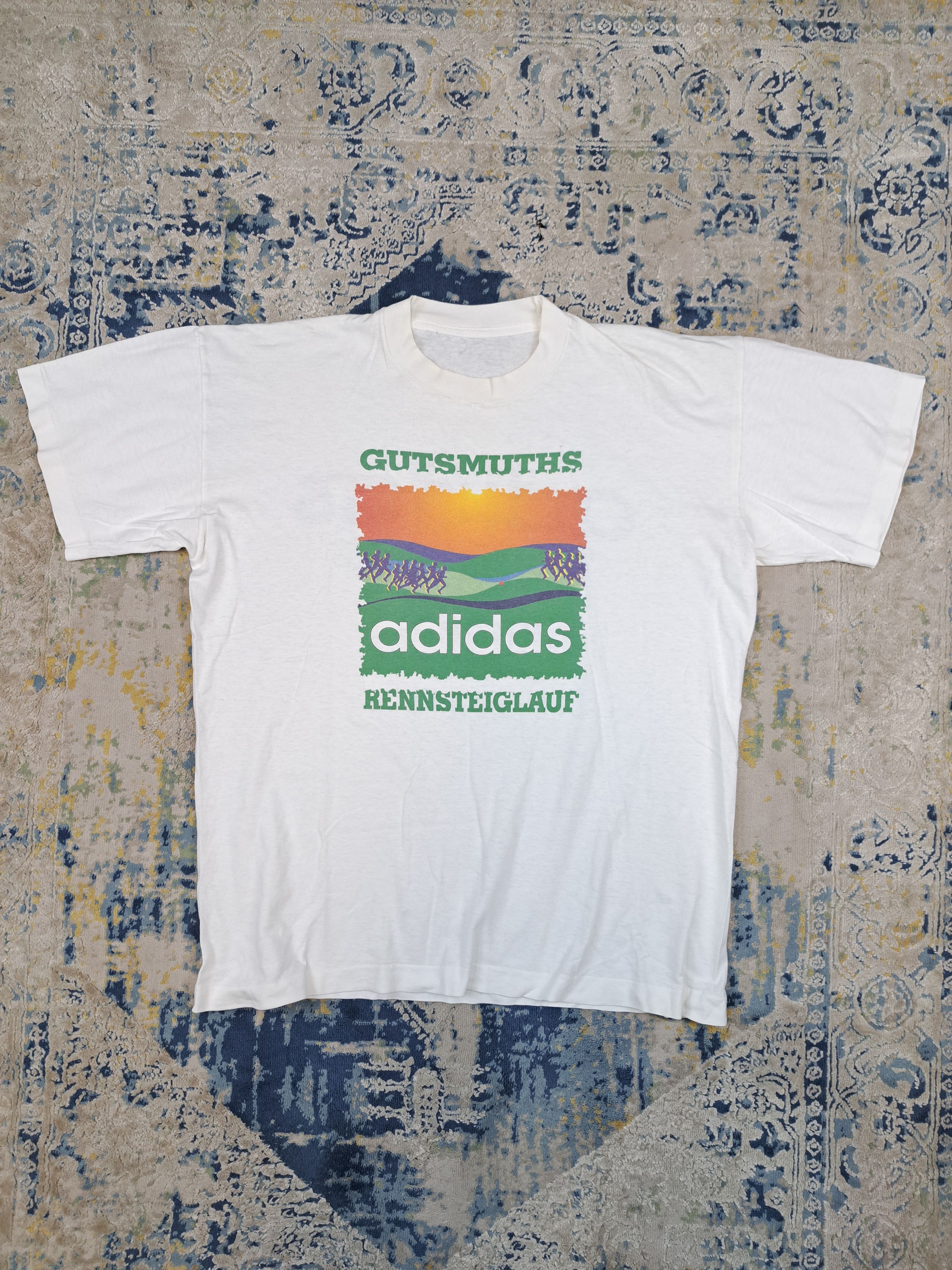 Vintage Vintage 90s Adidas Trailrunning Single Stitch Tee Gorpcore Size US XL / EU 56 / 4 - 4 Thumbnail