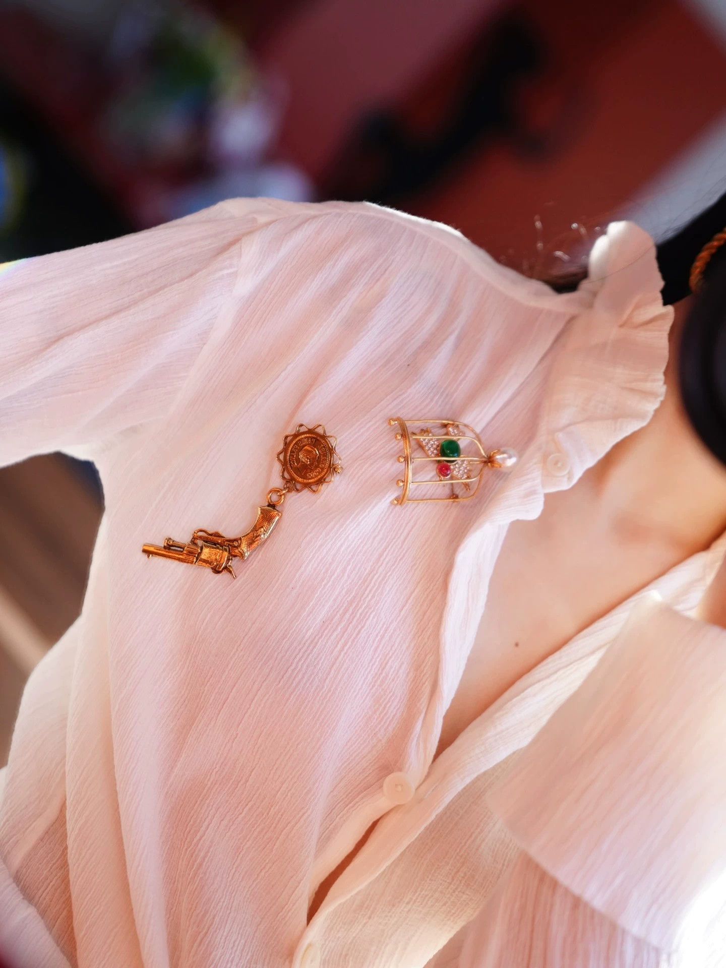 Chanel Chanel 1987 Miss Coco & Gun Brooch Size ONE SIZE - 9 Thumbnail
