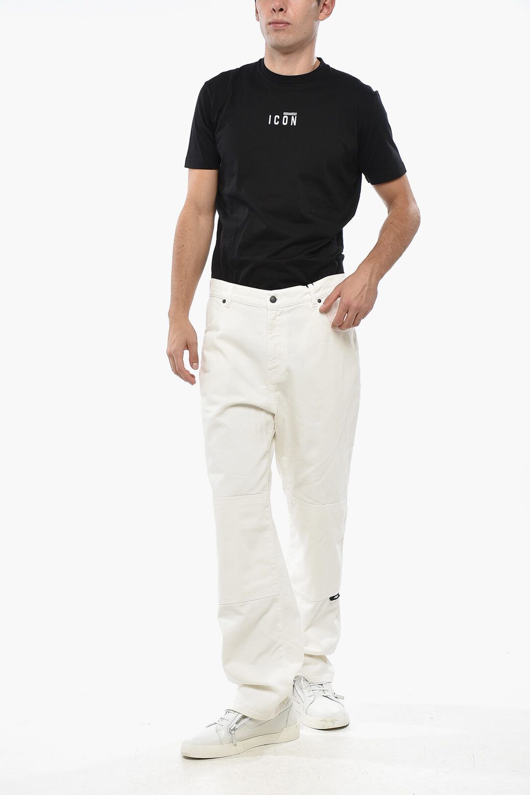 MSGM og1mm1125 Straight Leg Jeans in White Size US 28 / EU 44 - 5 Thumbnail