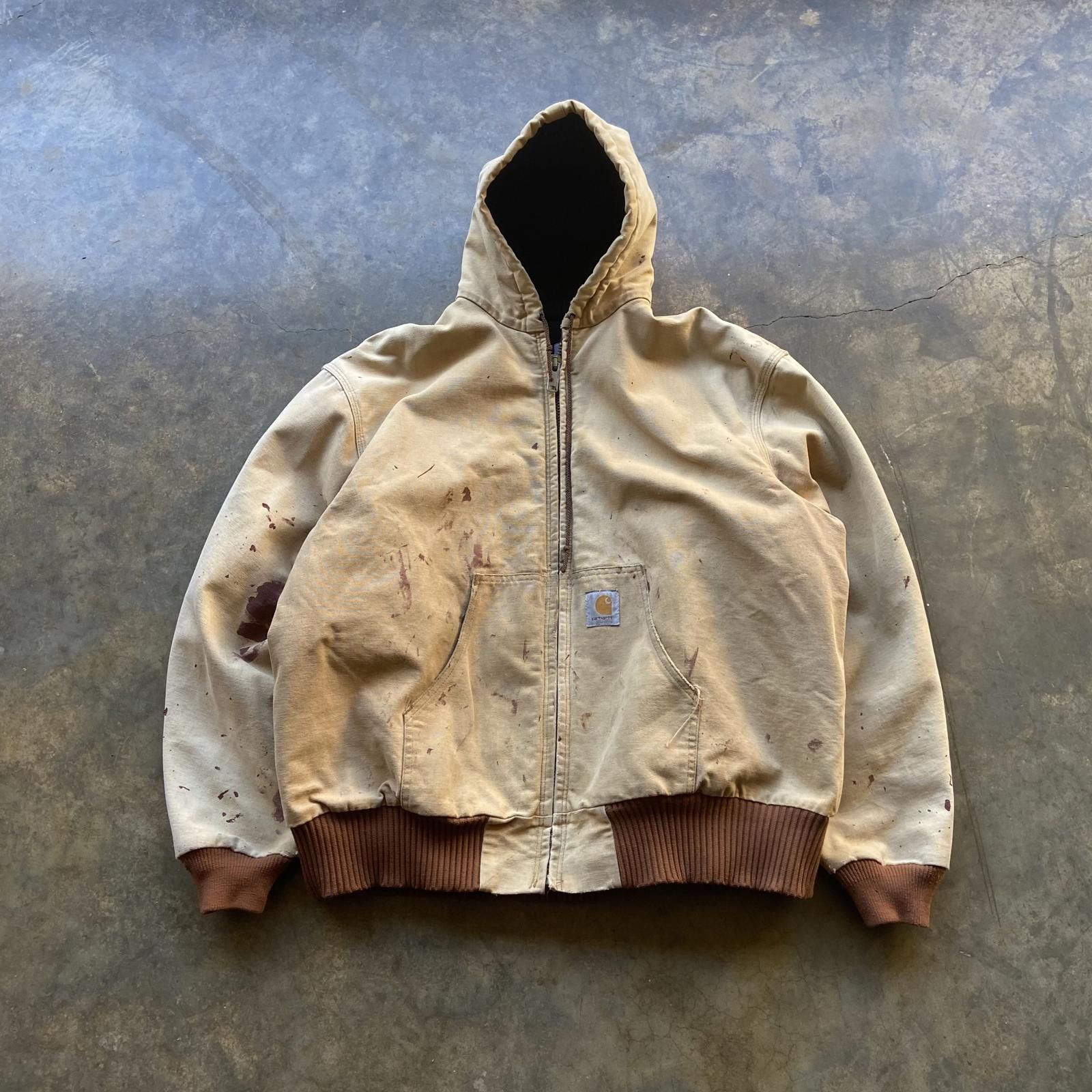 Carhartt Vintage 90s Faded Paint Splatter Carhartt Distressed Jacket Size US XXL / EU 58 / 5 - 1 Thumbnail
