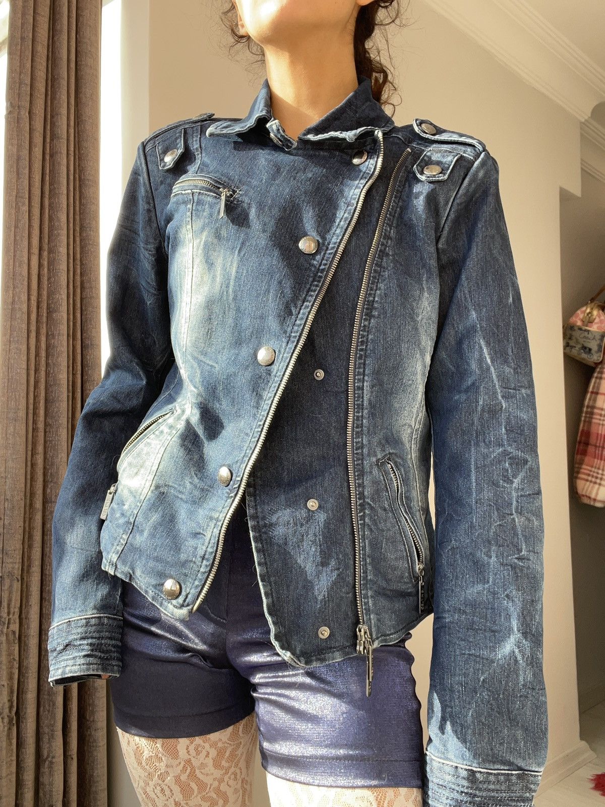 Vintage Eusabetta Franchi jean jacket Size M / US 6-8 / IT 42-44 - 2 Thumbnail