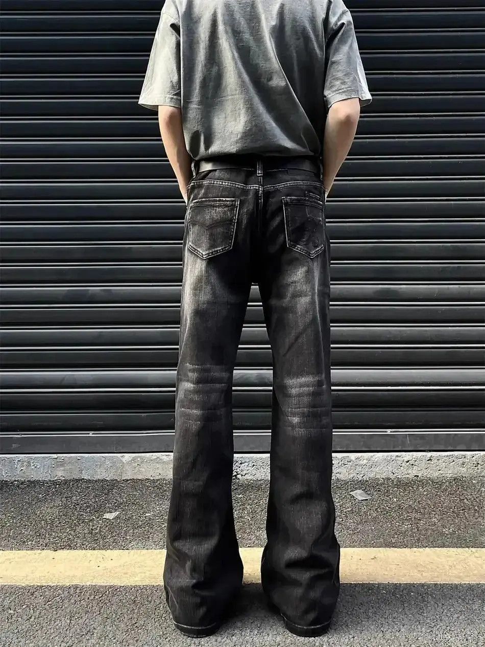 Japanese Brand Retro distressed black jeans Size US 32 / EU 48 - 5 Thumbnail