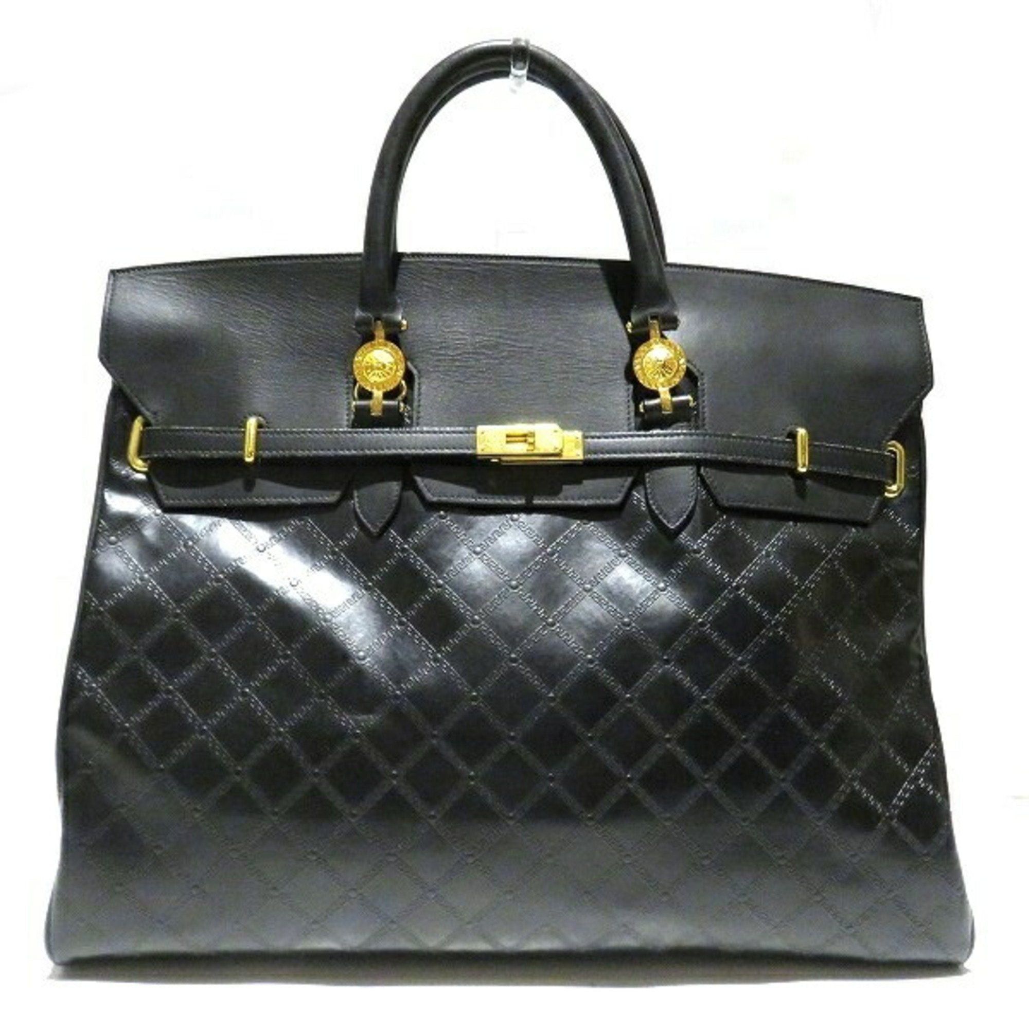 image of Versace Sunburst 847852 Bag Handbag Boston Men Women in Black