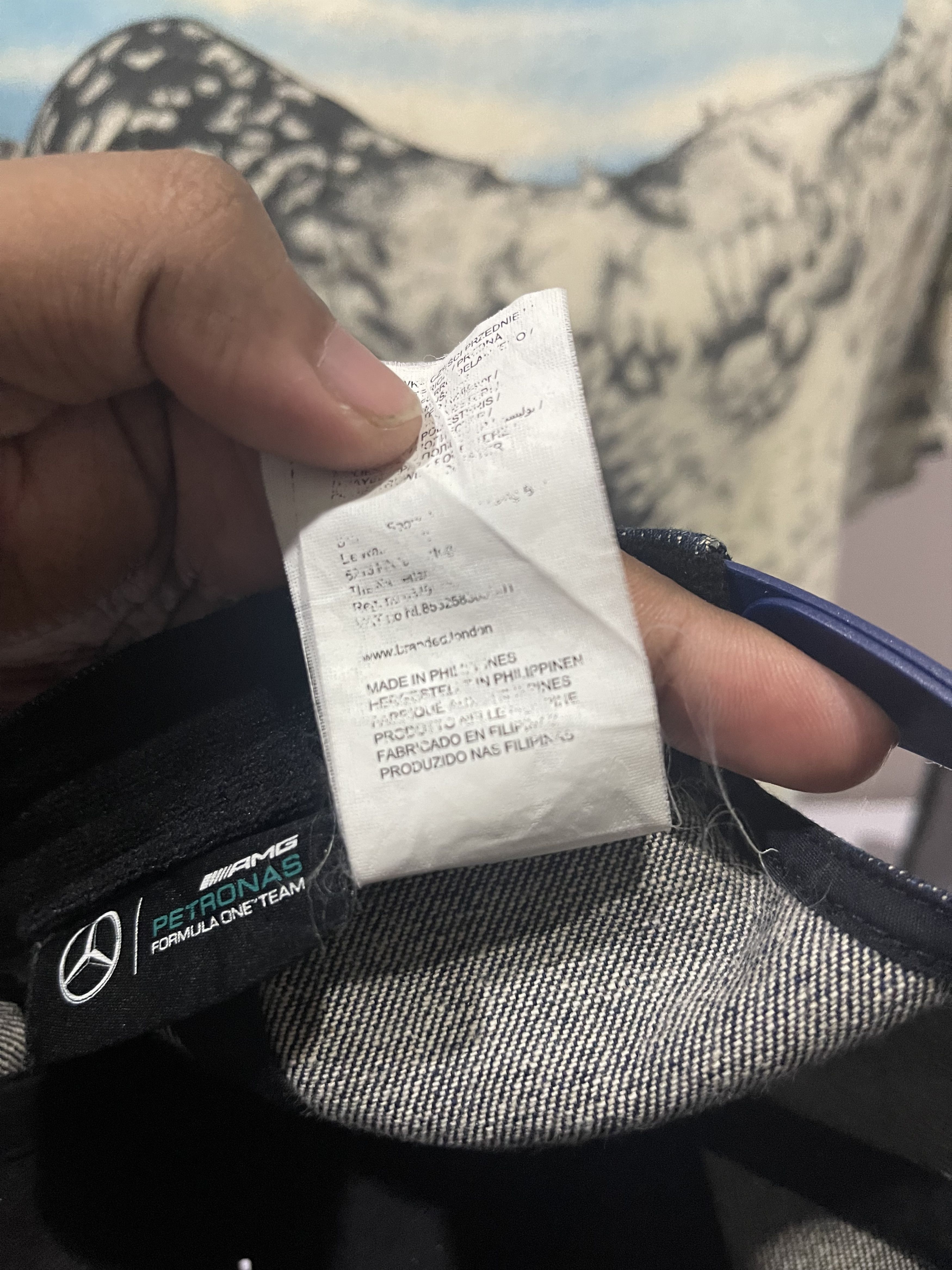 Mercedes-Benz Denim Mercedes AMG Petronas F1 Lewis Hamilton Cap Size ONE SIZE - 10 Thumbnail