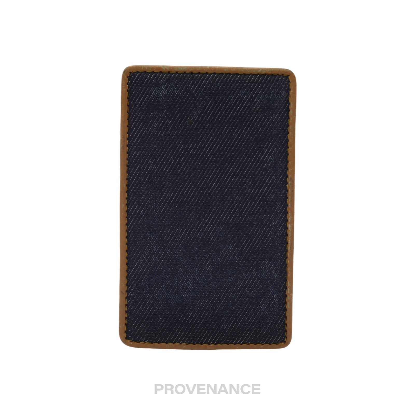 Dior 🔴 Dior Denim Card Holder Wallet - Tan Size ONE SIZE - 1 Thumbnail