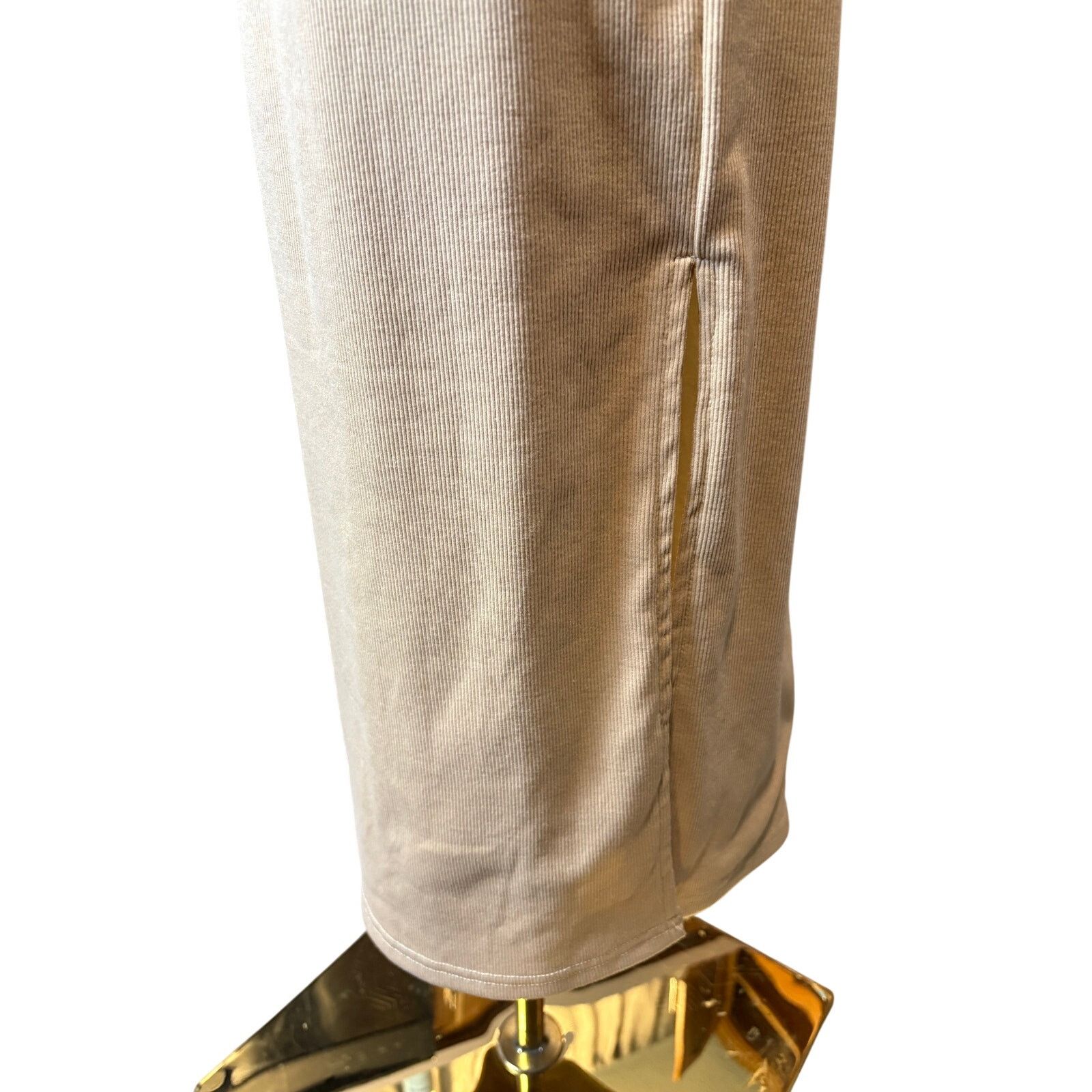 Other Chic SNDYS. Beige Ribbed Bodycon Dress - NWT, US Size 8 Size M / US 6-8 / IT 42-44 - 3 Thumbnail