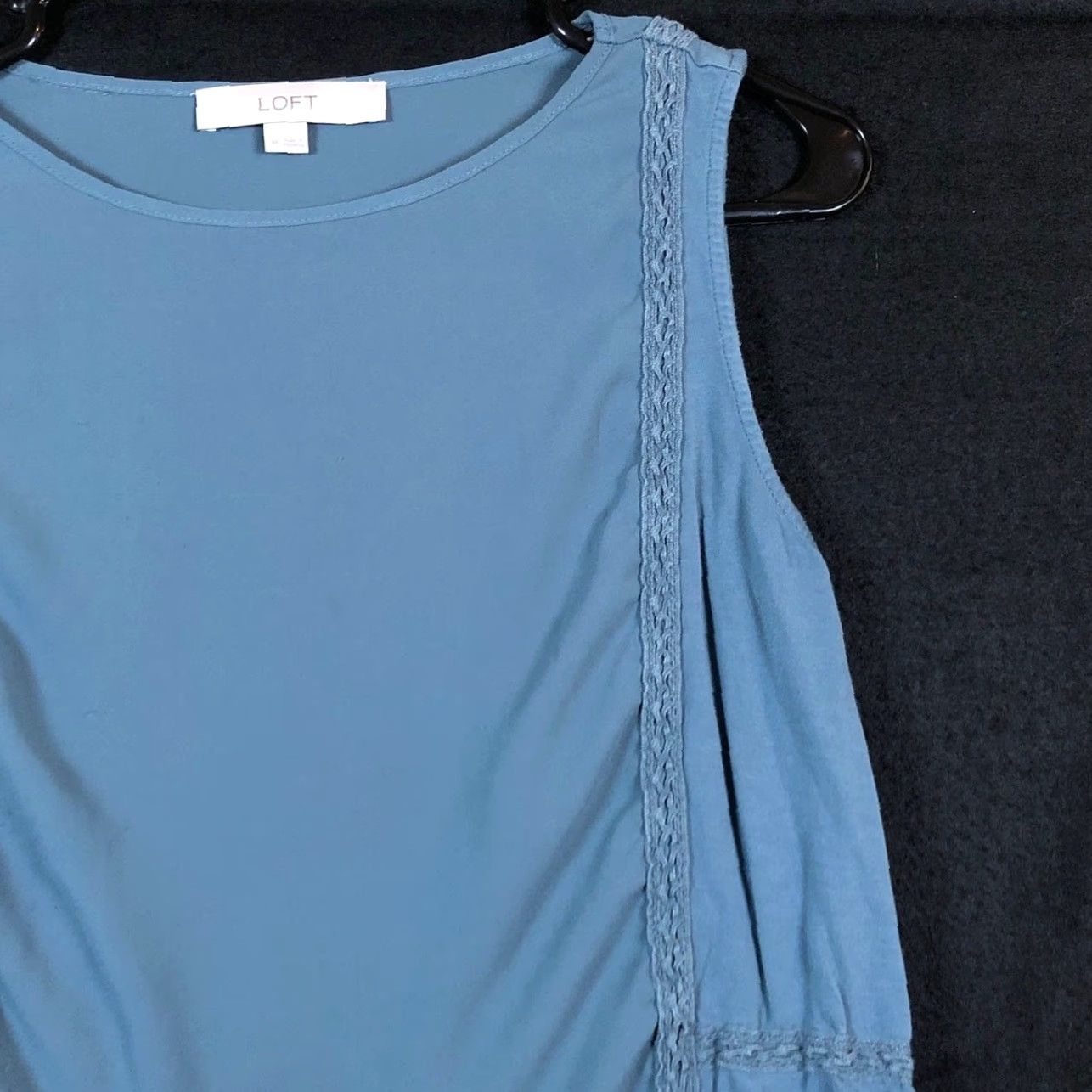 Loft LOFT Womens Blouse Tank Sleeveless Lightweight Blue Gray Medium Size M / US 6-8 / IT 42-44 - 5 Thumbnail