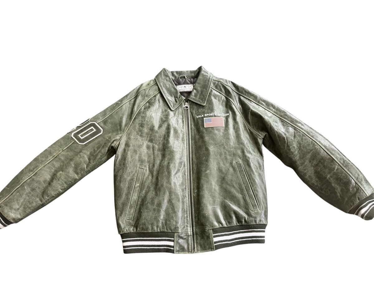 Vale Vale valley dreams leather olive jacket pre owned large Size US L / EU 52-54 / 3 - 1 Thumbnail
