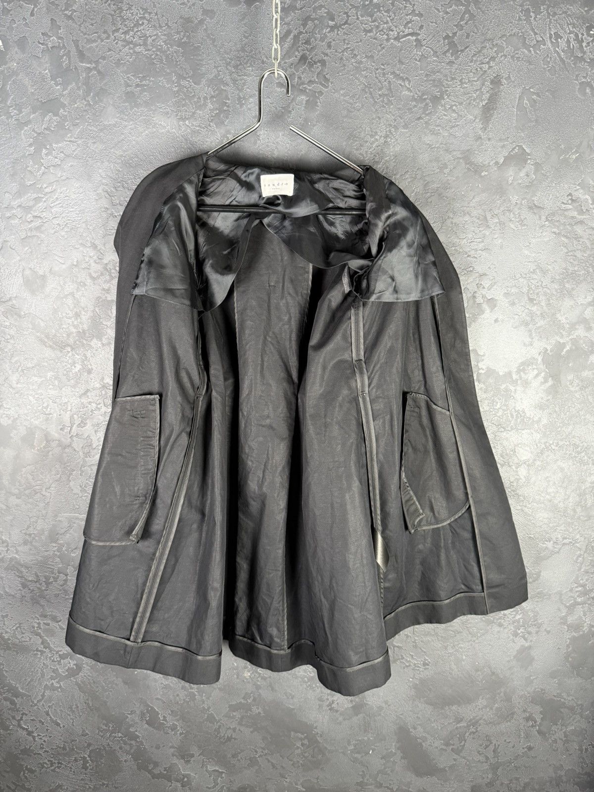 Sandro Women's Sandro Paris Dark Blue Trench Coat Belted Size 36 Size XS / US 0-2 / IT 36-38 - 10 Thumbnail