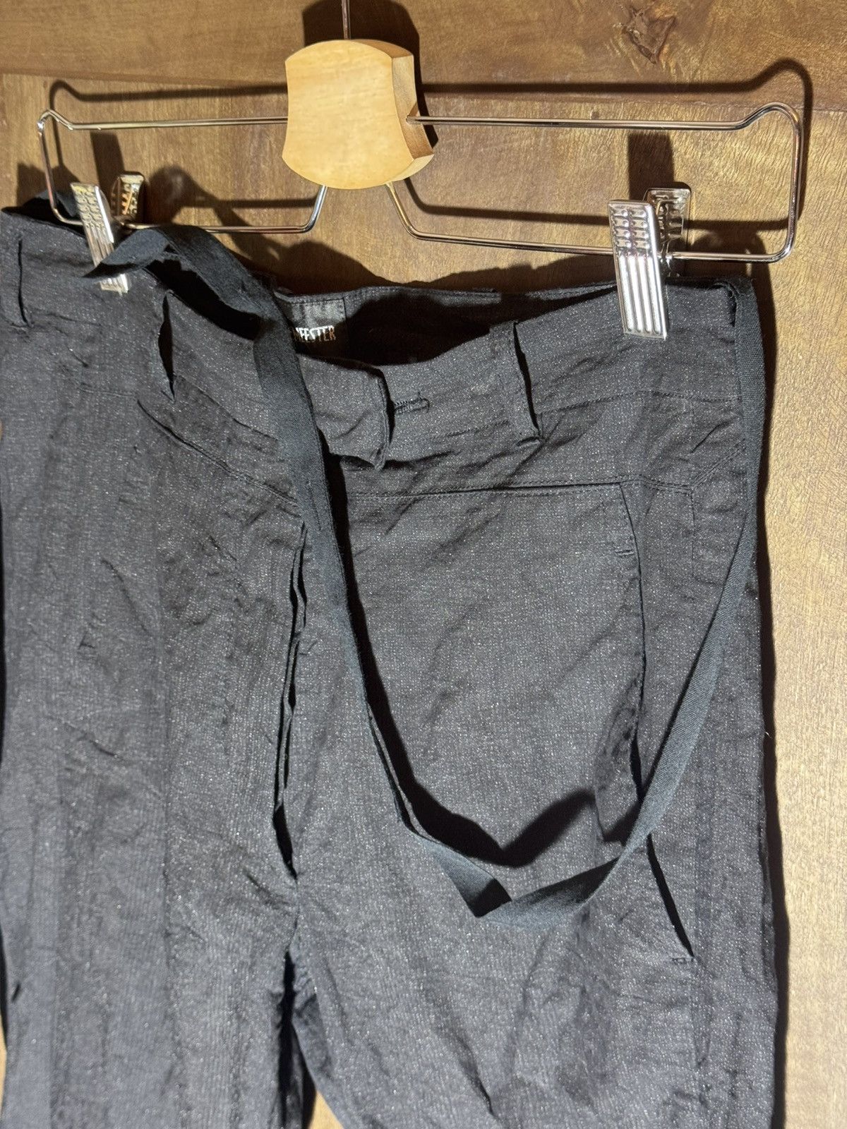 Ann Demeulemeester ann demeulemeester vintage cotton metal pants 38 Size 27" / US 4 / IT 40 - 11 Thumbnail