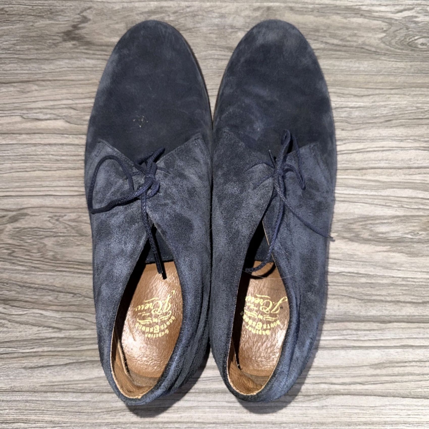 J.Crew VINTAGE J.CREW Blue Suede Leather Boots Mens Size 11 Chukka Boots Leather Mens 11 Blue Leather Boots Size US 11 / EU 44 - 5 Thumbnail