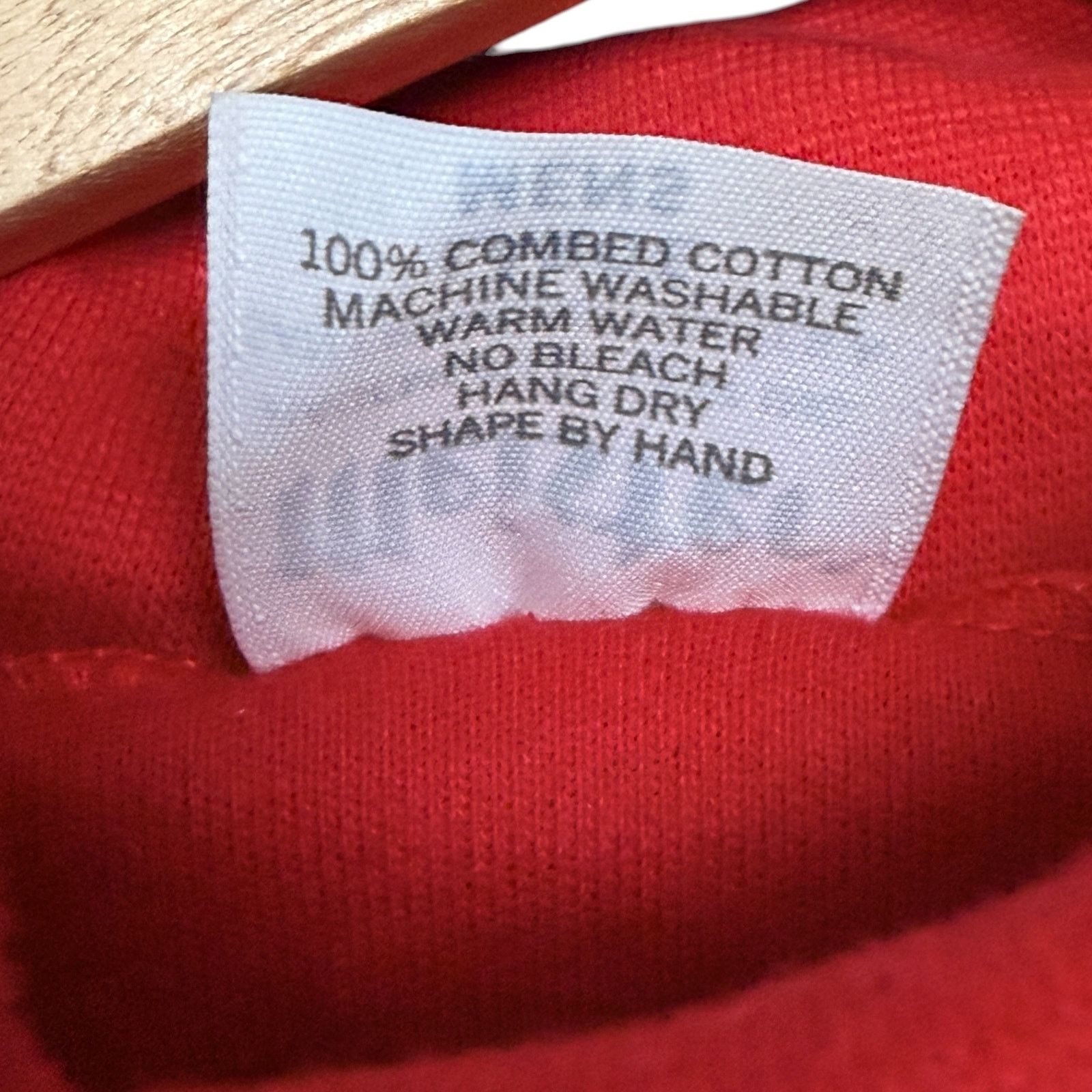 Meister Vintage 80s Meister Men's L Red LS Cotton Turtleneck Shirt Size US L / EU 52-54 / 3 - 7 Thumbnail