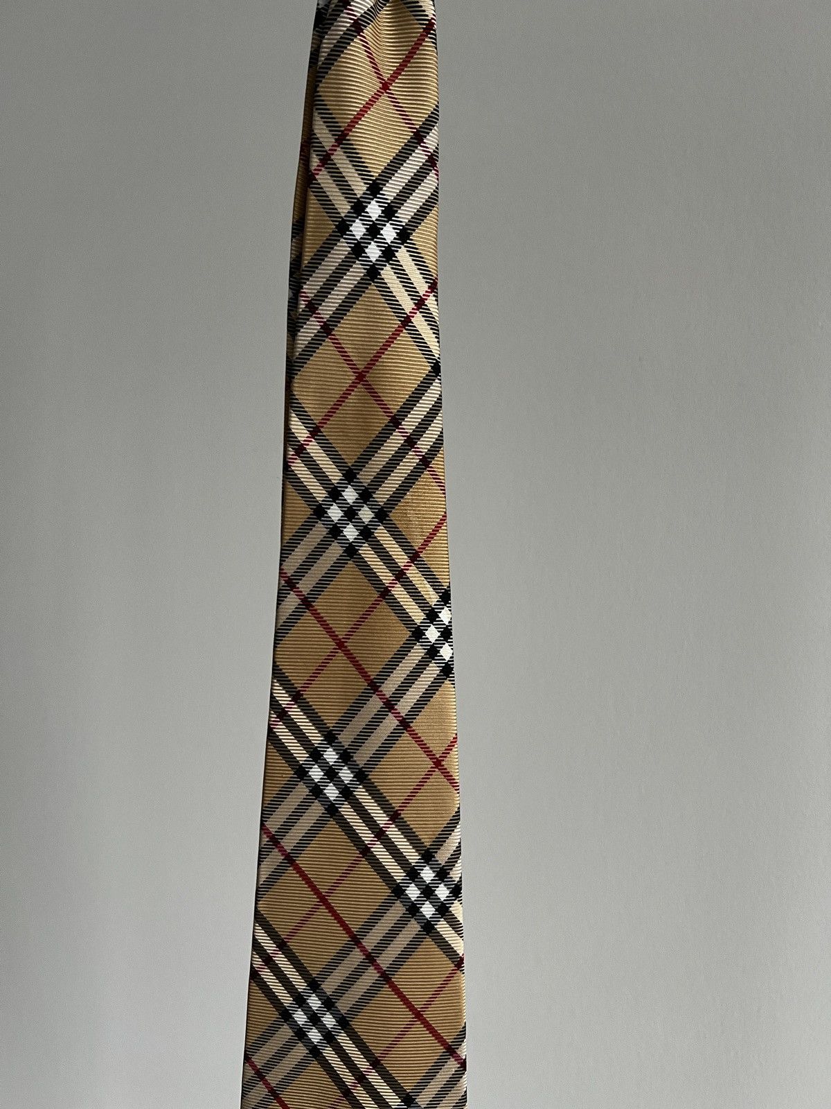Burberry Vintage Burberry London Men Tie Silk Classic Beige Authentic Size ONE SIZE - 4 Thumbnail