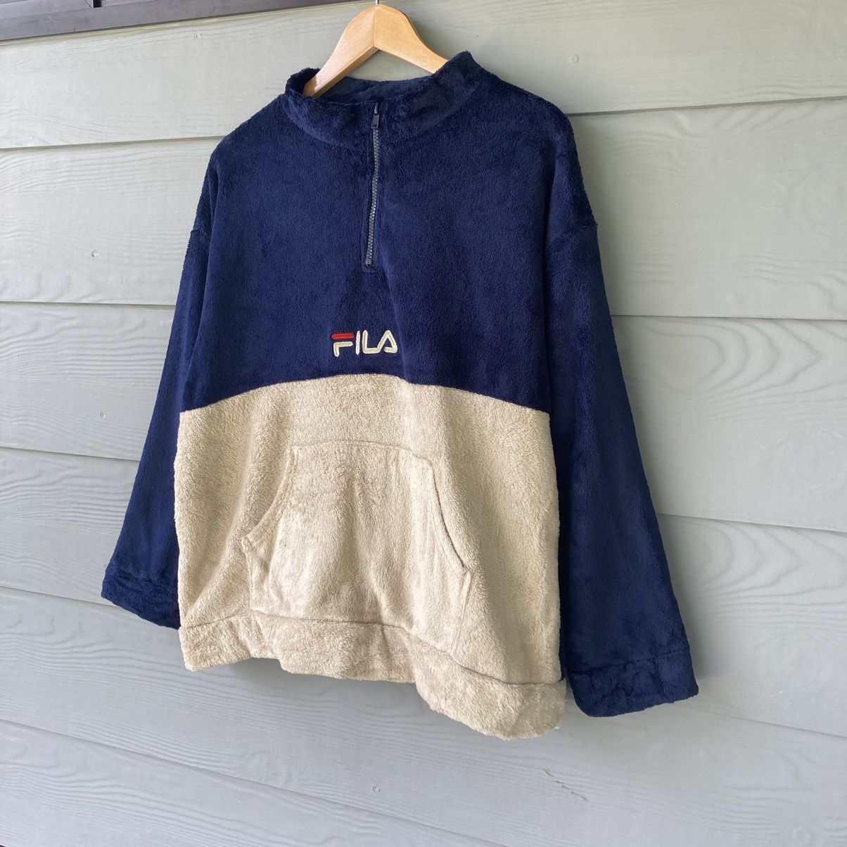 Fila Vintage 2000s Fila Multicolour Fleece Size L Size US L / EU 52-54 / 3 - 3 Thumbnail