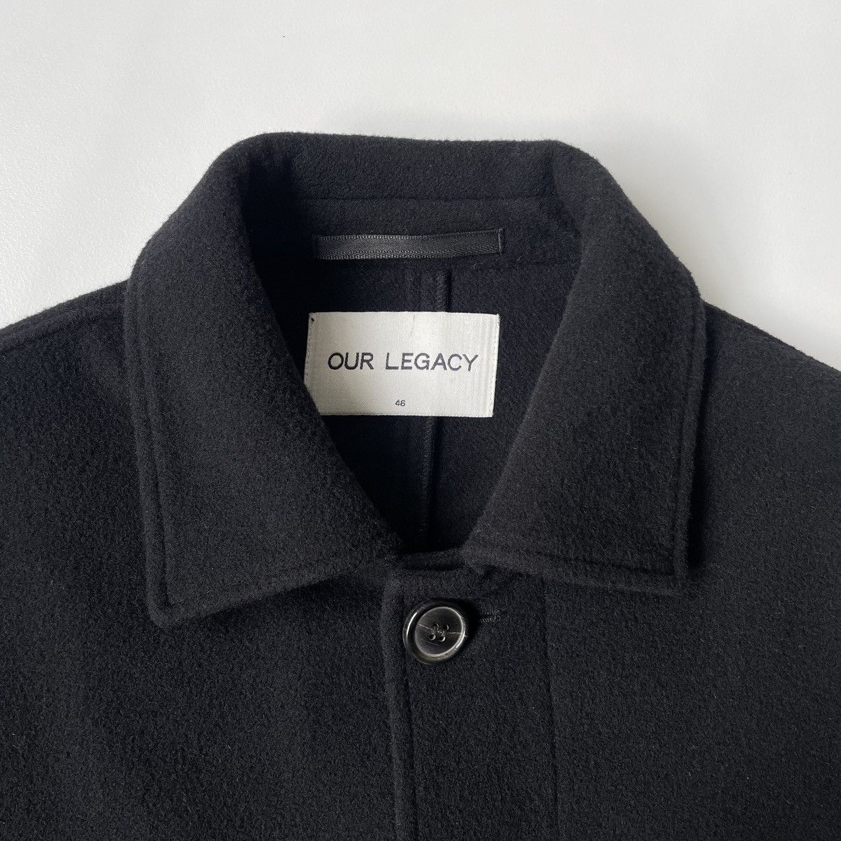 Our Legacy Boxy Fit Black Wool Overcoat Size US S / EU 44-46 / 1 - 3 Thumbnail