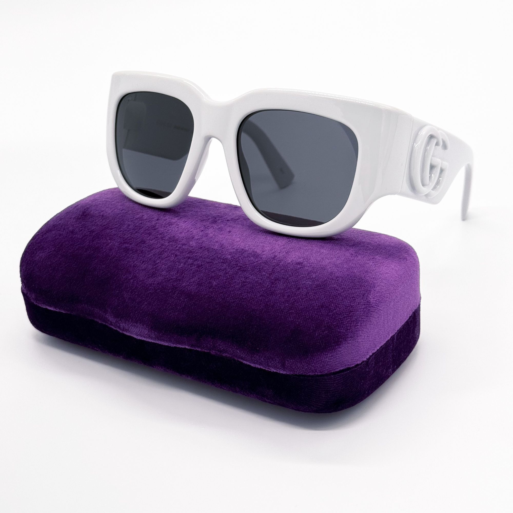 Gucci NEW GUCCI GG1545S 003 SQUARE LIGHT GREY WOMEN SUNGLASSES GUC Size ONE SIZE - 2 Thumbnail