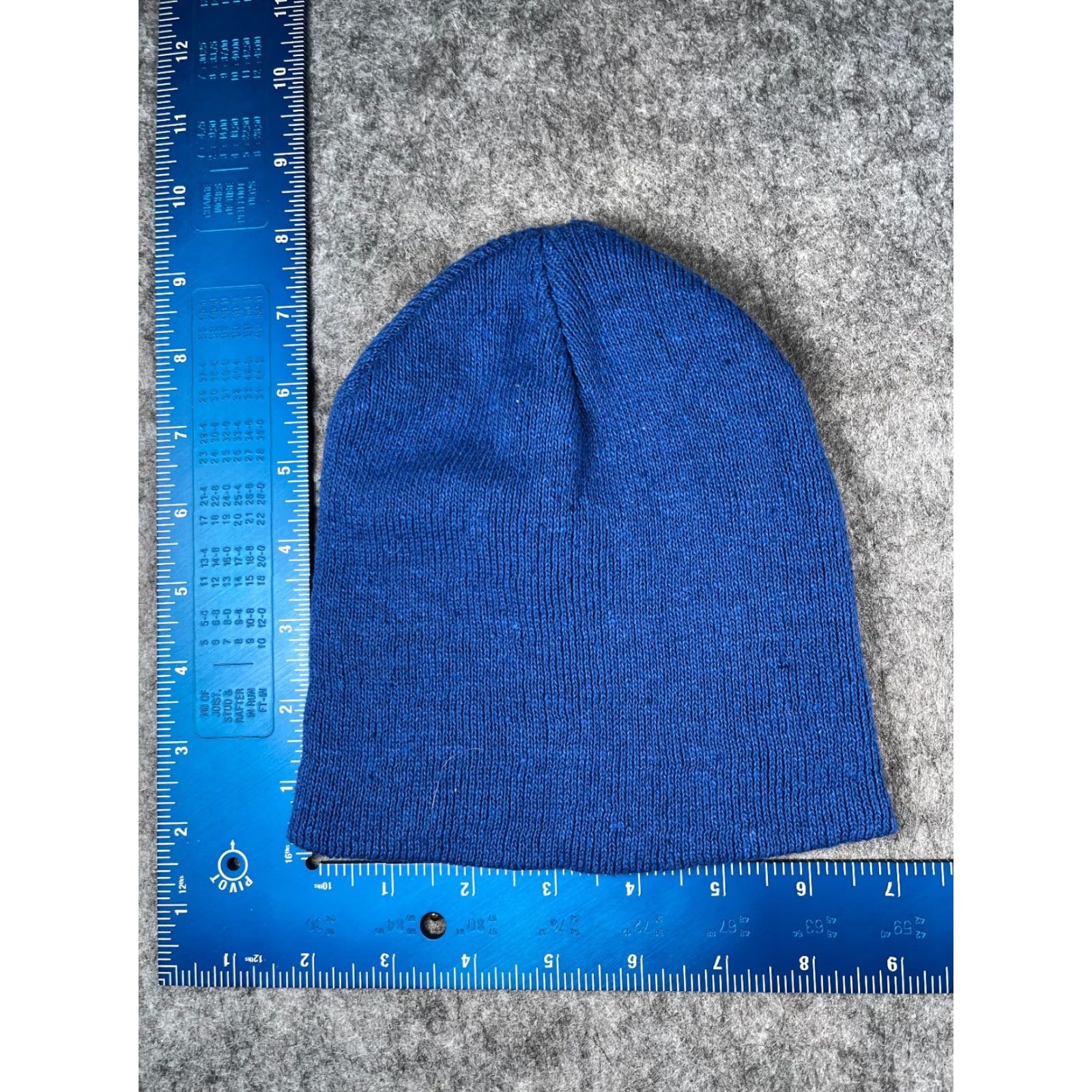 Vintage Family Dollar Beanie Toque Adult One Size Blue Knit Acrylic Snow Ski Outdoor Size ONE SIZE - 3 Thumbnail