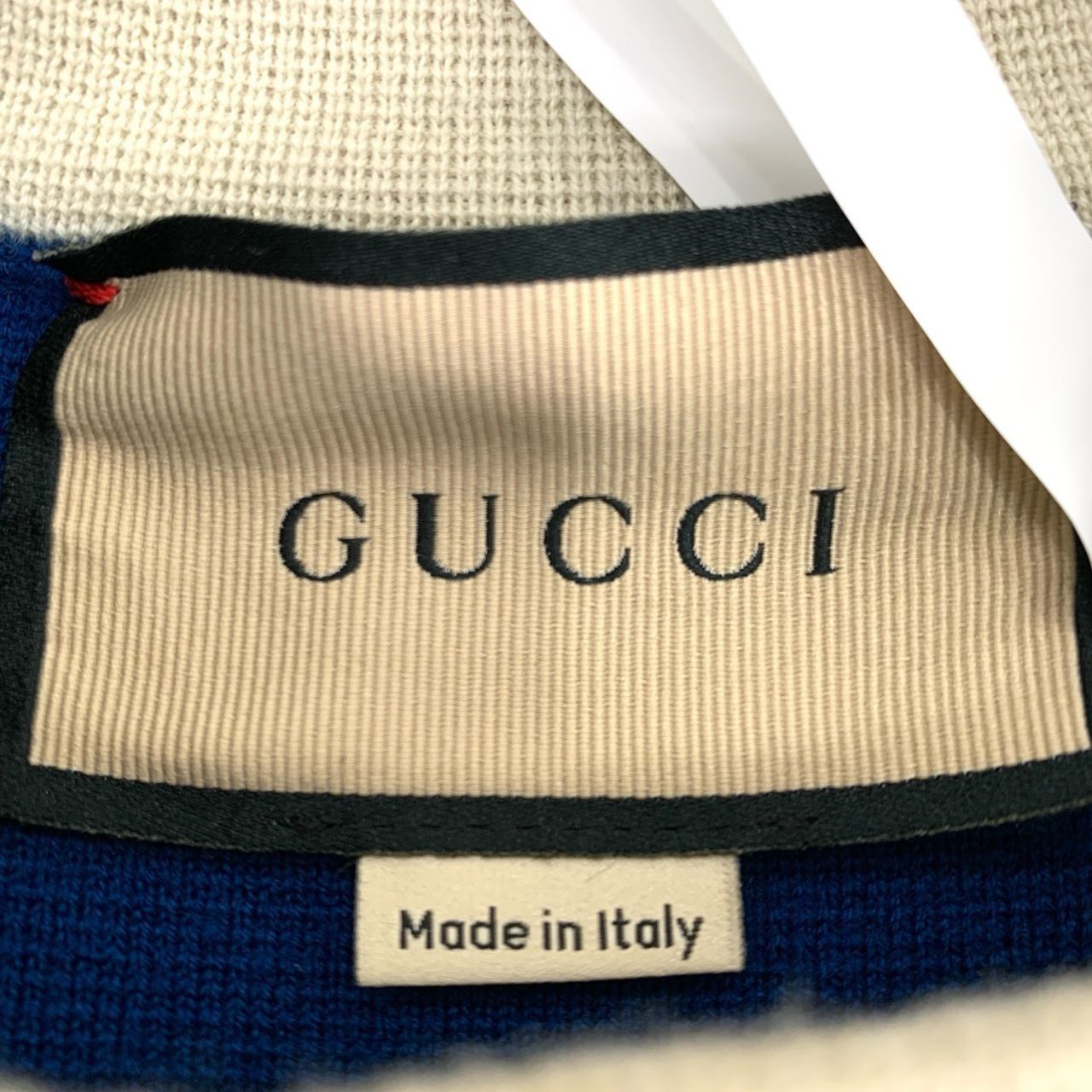 Gucci Gucci Womens Blue & Cream Short Sleeve Dress With Pocket Log Size XS / US 0-2 / IT 36-38 - 6 Thumbnail