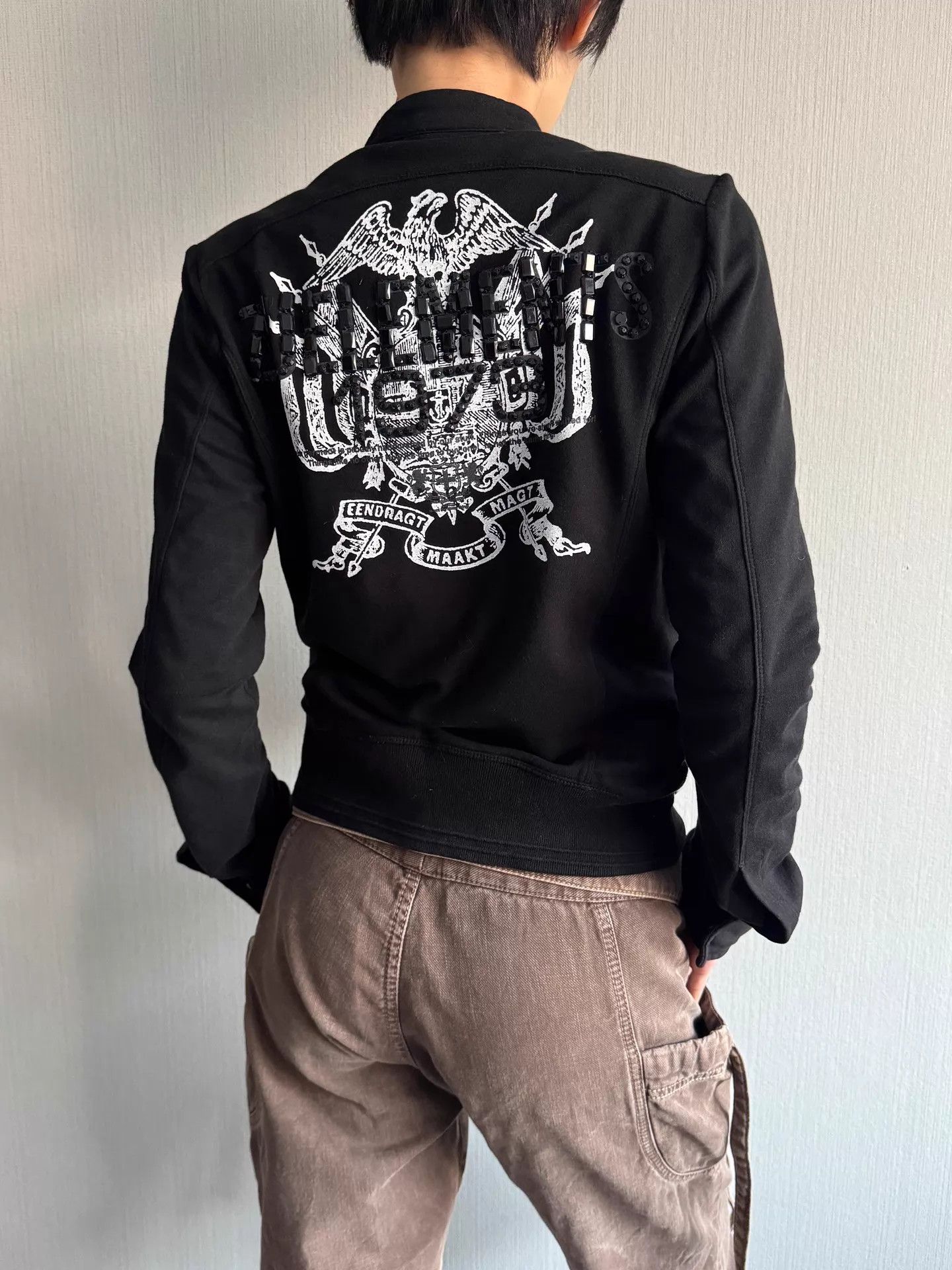 Vintage Vintage Italian Silk Paneled Back Printed Racing Jacket S Size S / US 4 / IT 40 - 6 Thumbnail