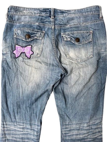 Japanese Brand VINTAGE JAPANESE BRAND KEEP SMILE WORDING JORTS Size US 35 - 4 Thumbnail
