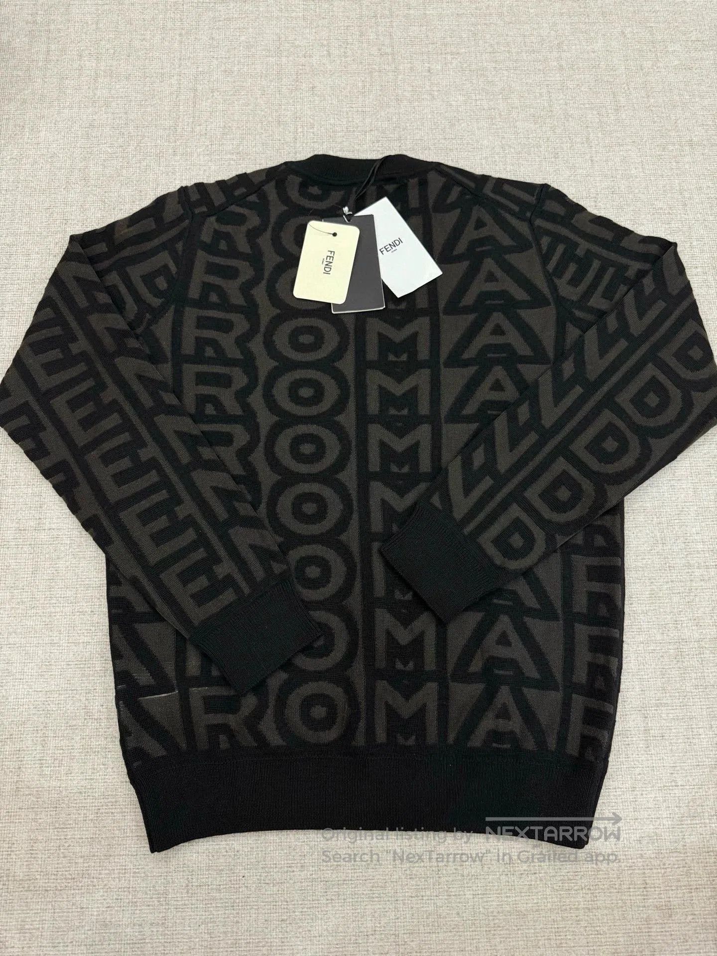 Fendi fendi logo knit pullover sweater. Size US M / EU 48-50 / 2 - 2 Thumbnail