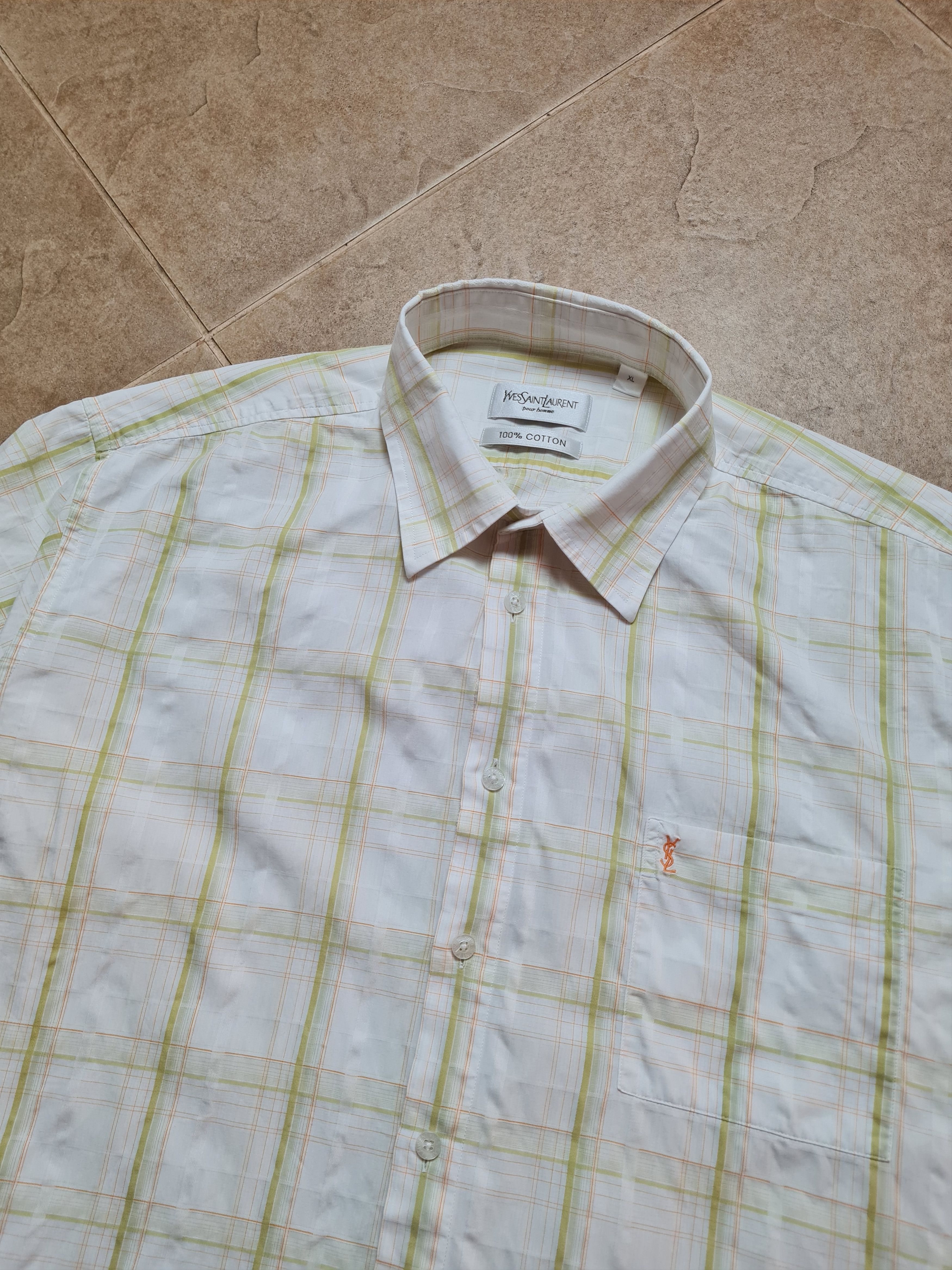 Yves Saint Laurent 90s Yves Saint Laurent YSL Shirt Rare Retro Hype Cheimse Size US XL / EU 56 / 4 - 2 Thumbnail