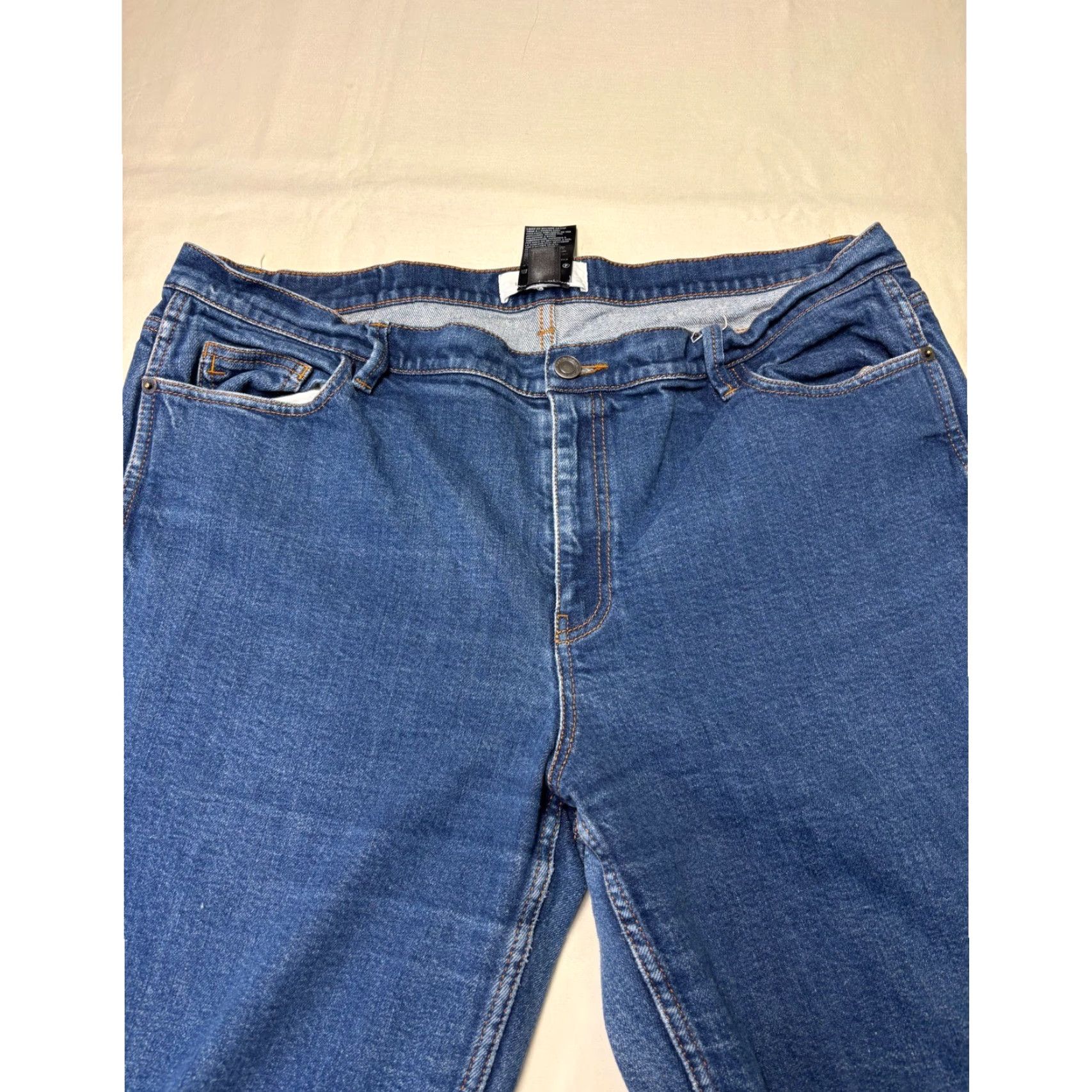 Denime Lafayette 148 New York Watts Straight Leg Jeans Blue Denim 34 26.5 5-Pocket Womens Jeans Comfort Stretch High Rise Colonial Blue (Medium) Denim Size 24" / US 00 / IT 34 - 2 Thumbnail